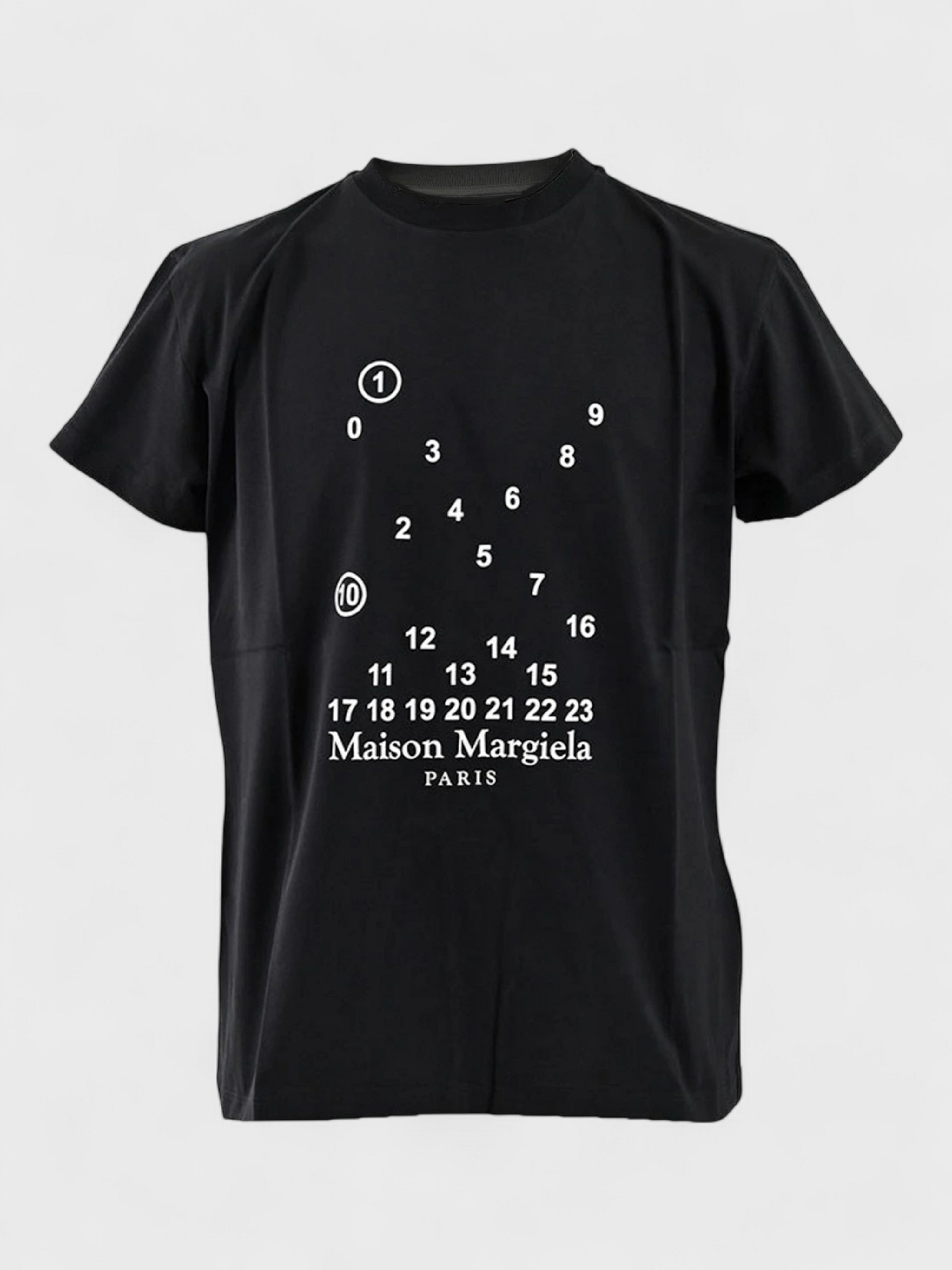Maison Margiela Numeric Logo T-Shirt Black Wmns