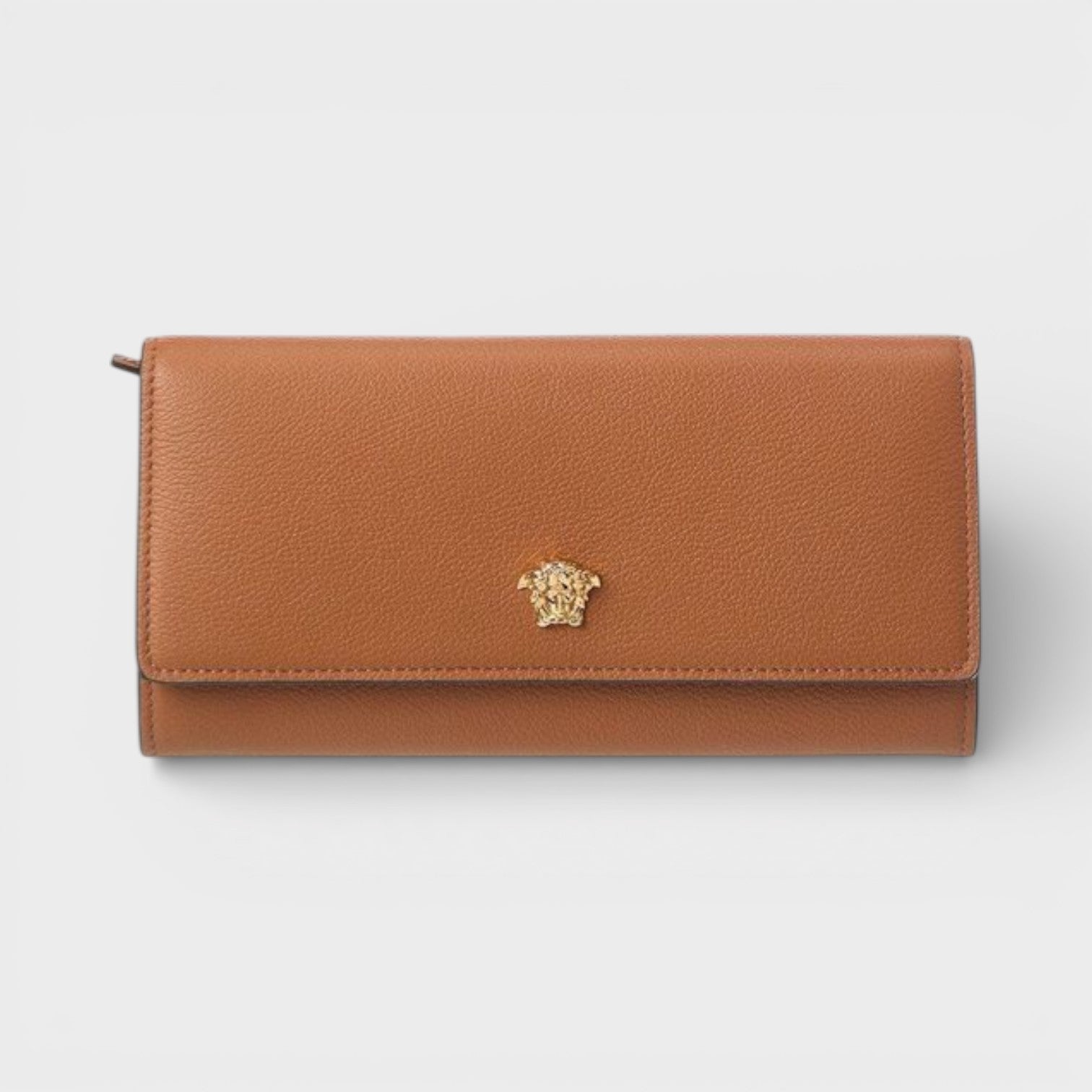 Long Wallet Leather Summer Nude Brown