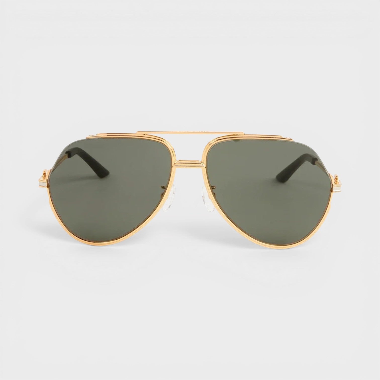 Stainless Steel Aviator Gold Silver Black Grey