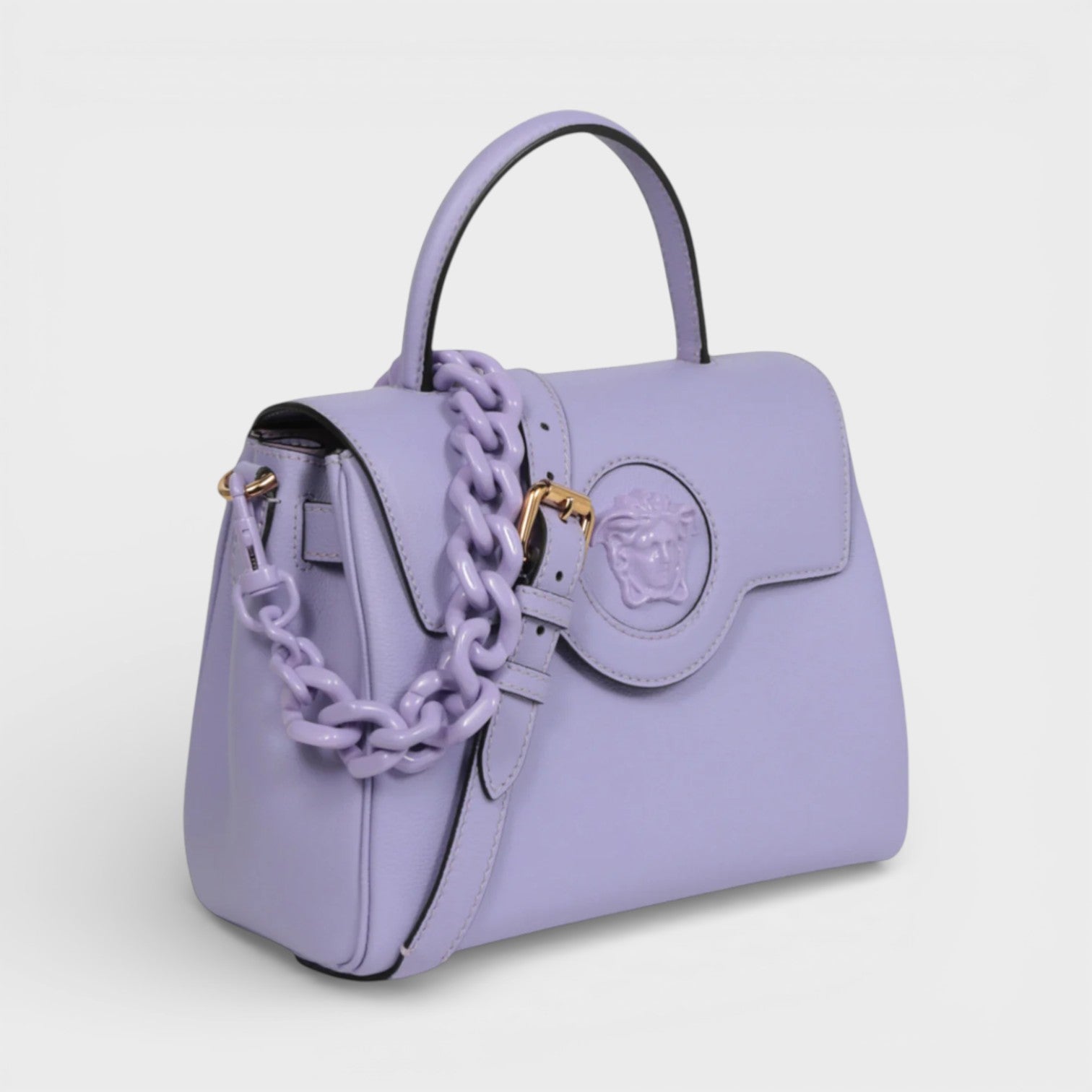 La Medusa Top Handle Shoulder Bag Lilac