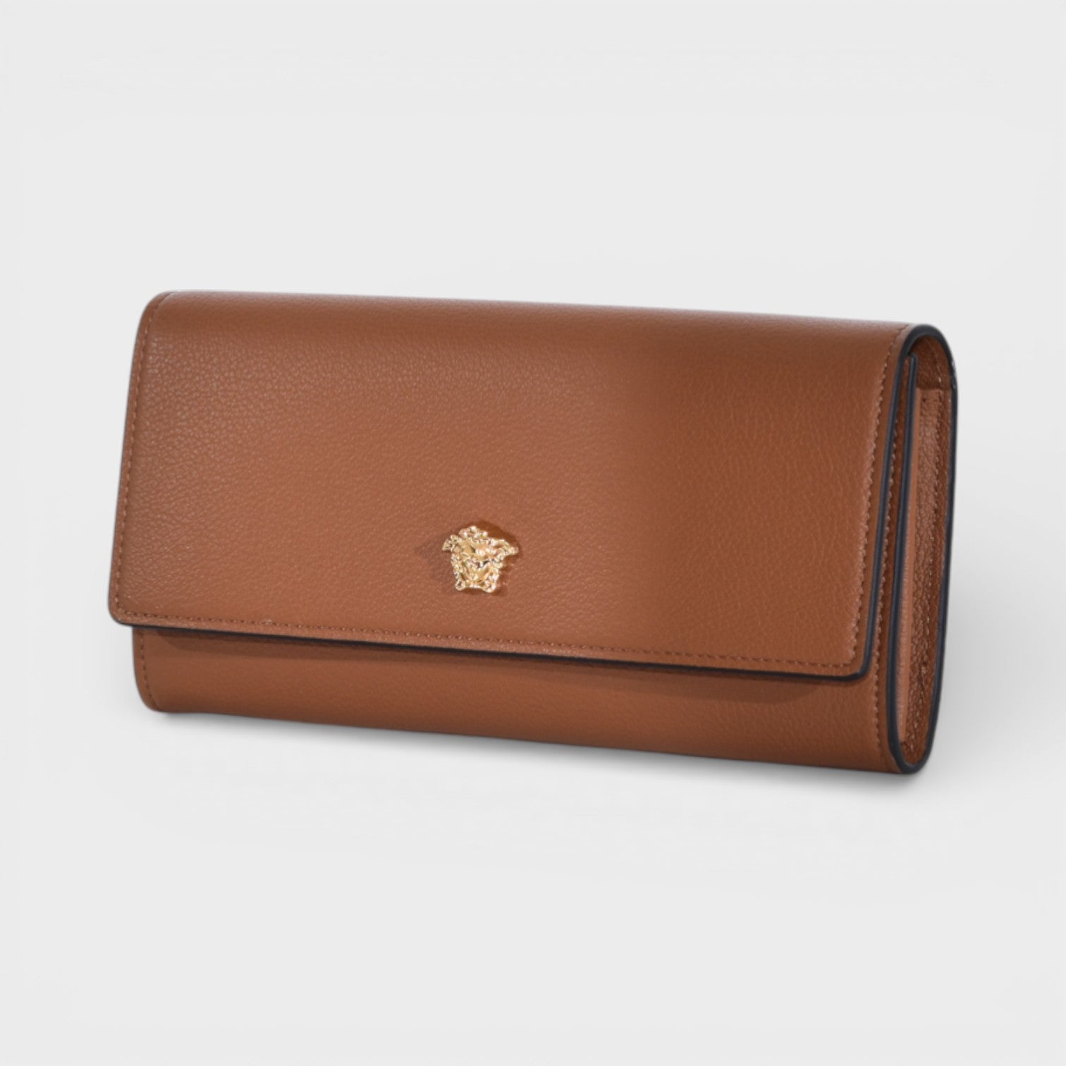Long Wallet Leather Summer Nude Brown