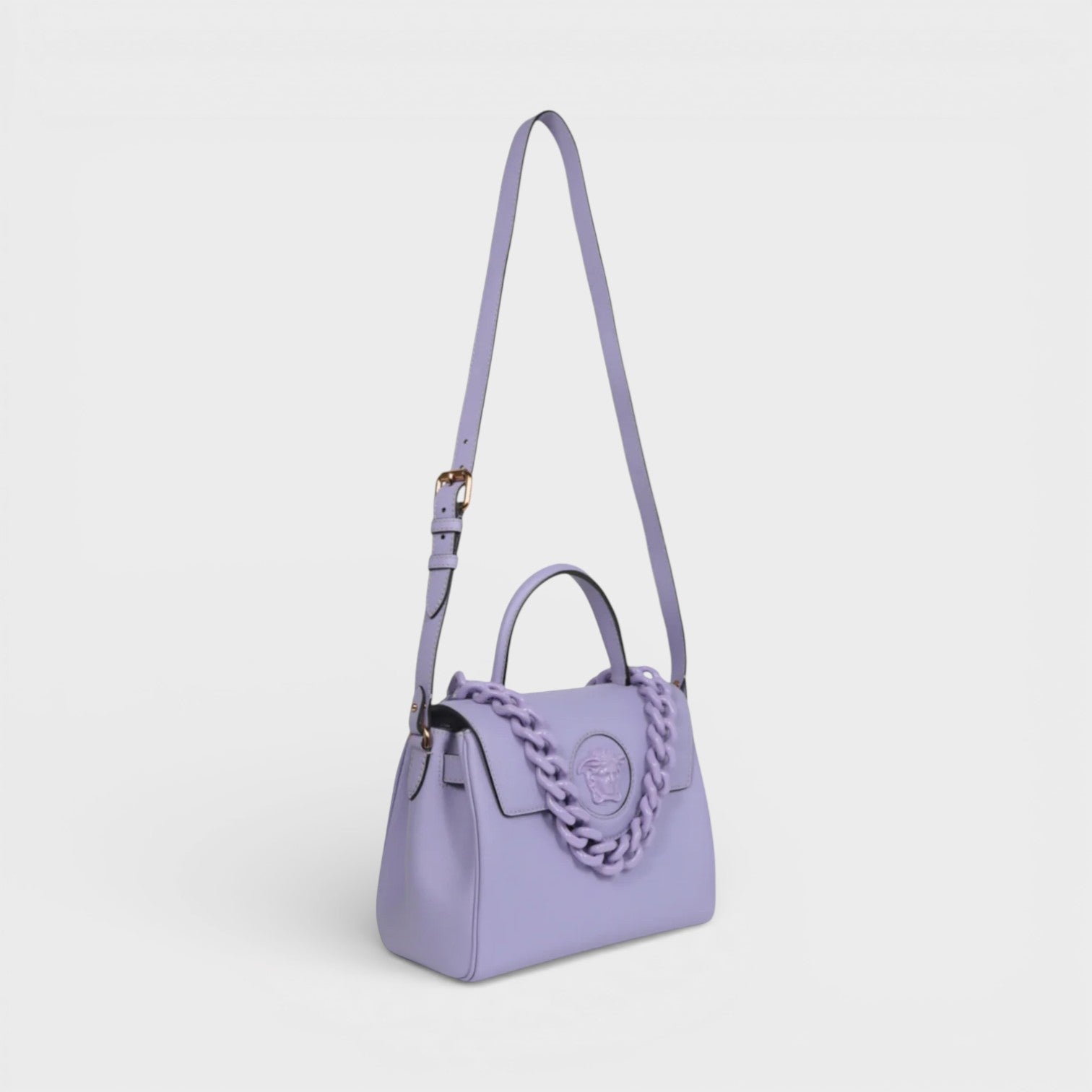La Medusa Top Handle Shoulder Bag Lilac