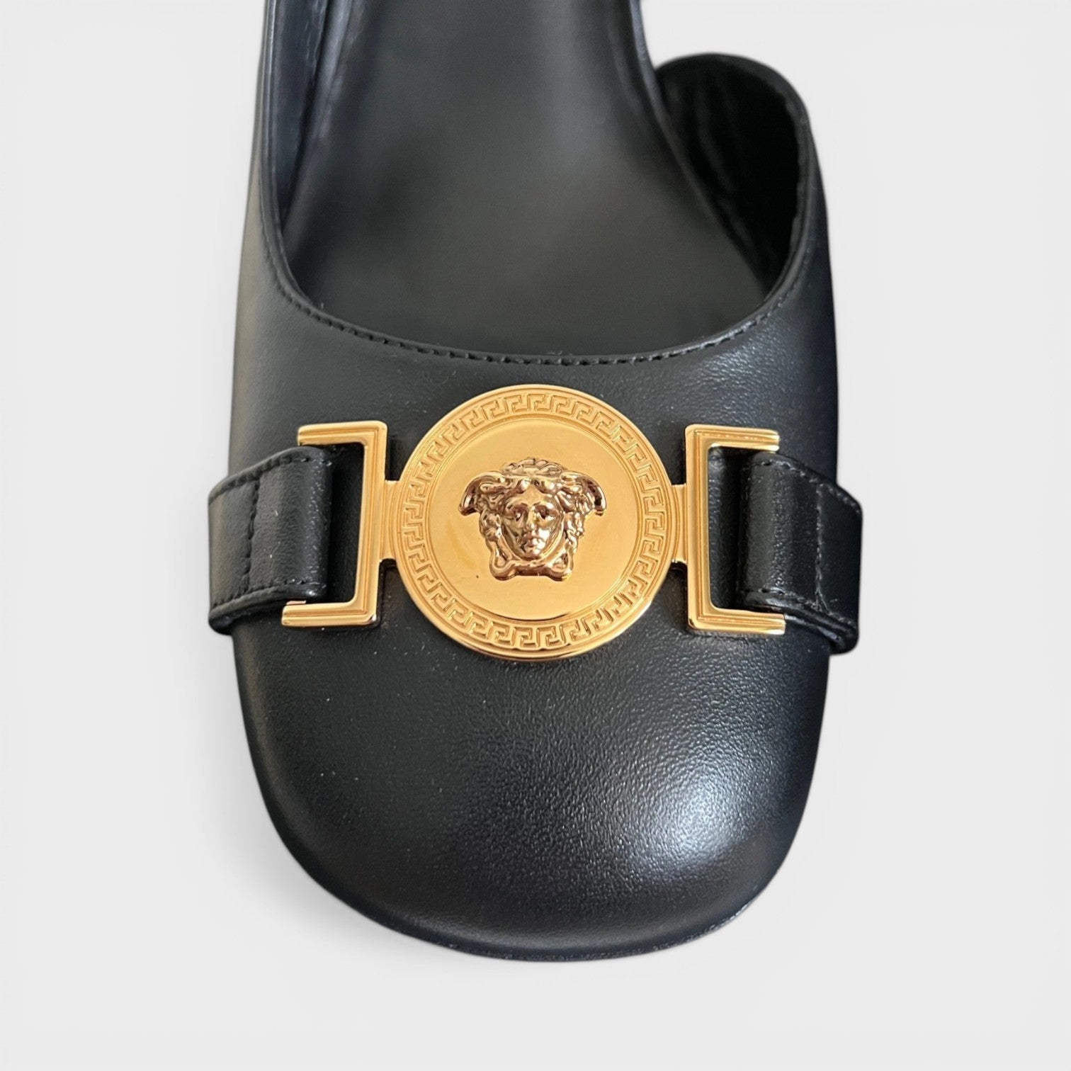 Sling Back 85mm Leather Black