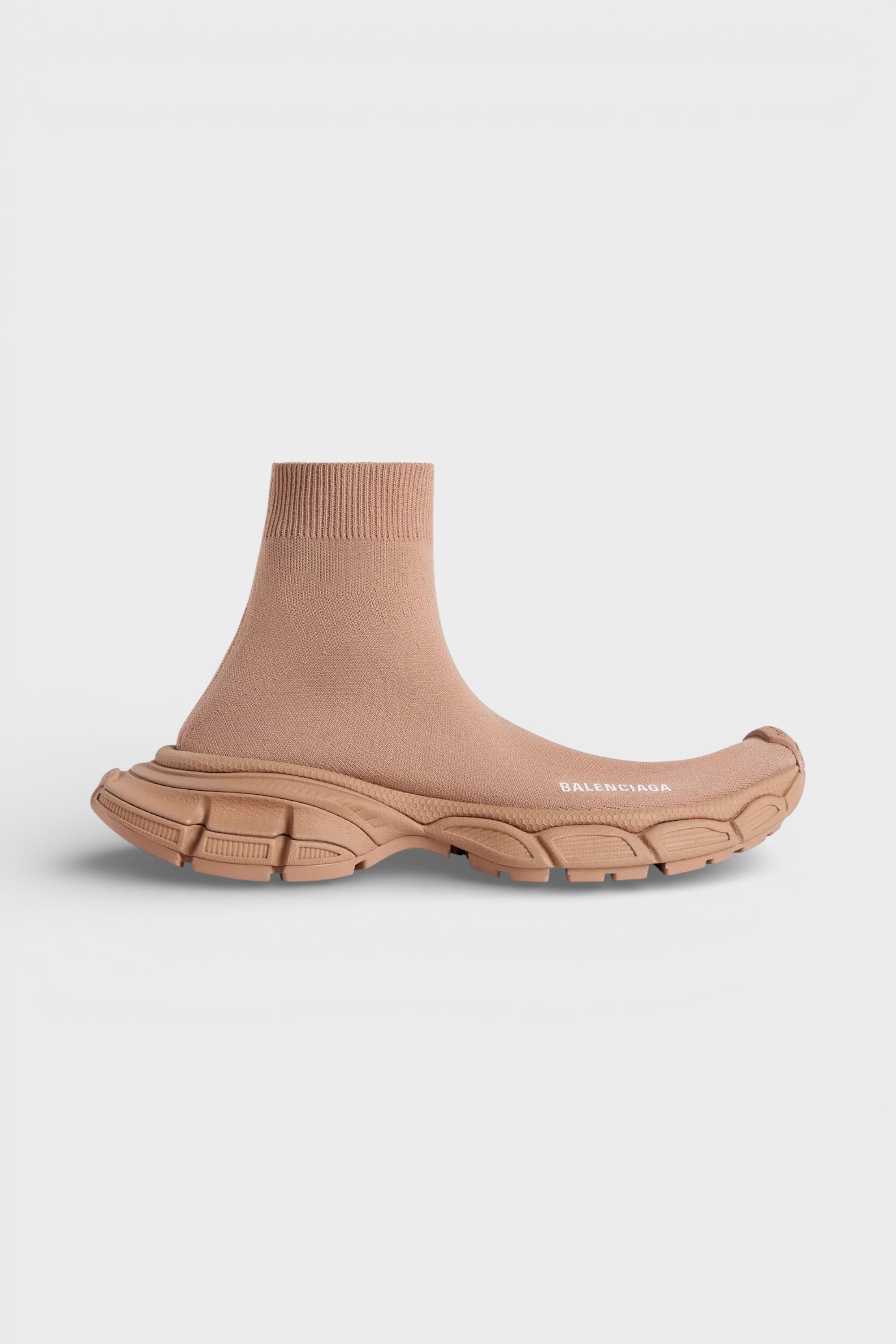 Balenciaga 3XL Sock Recycled Knit High Top Beige Wmns