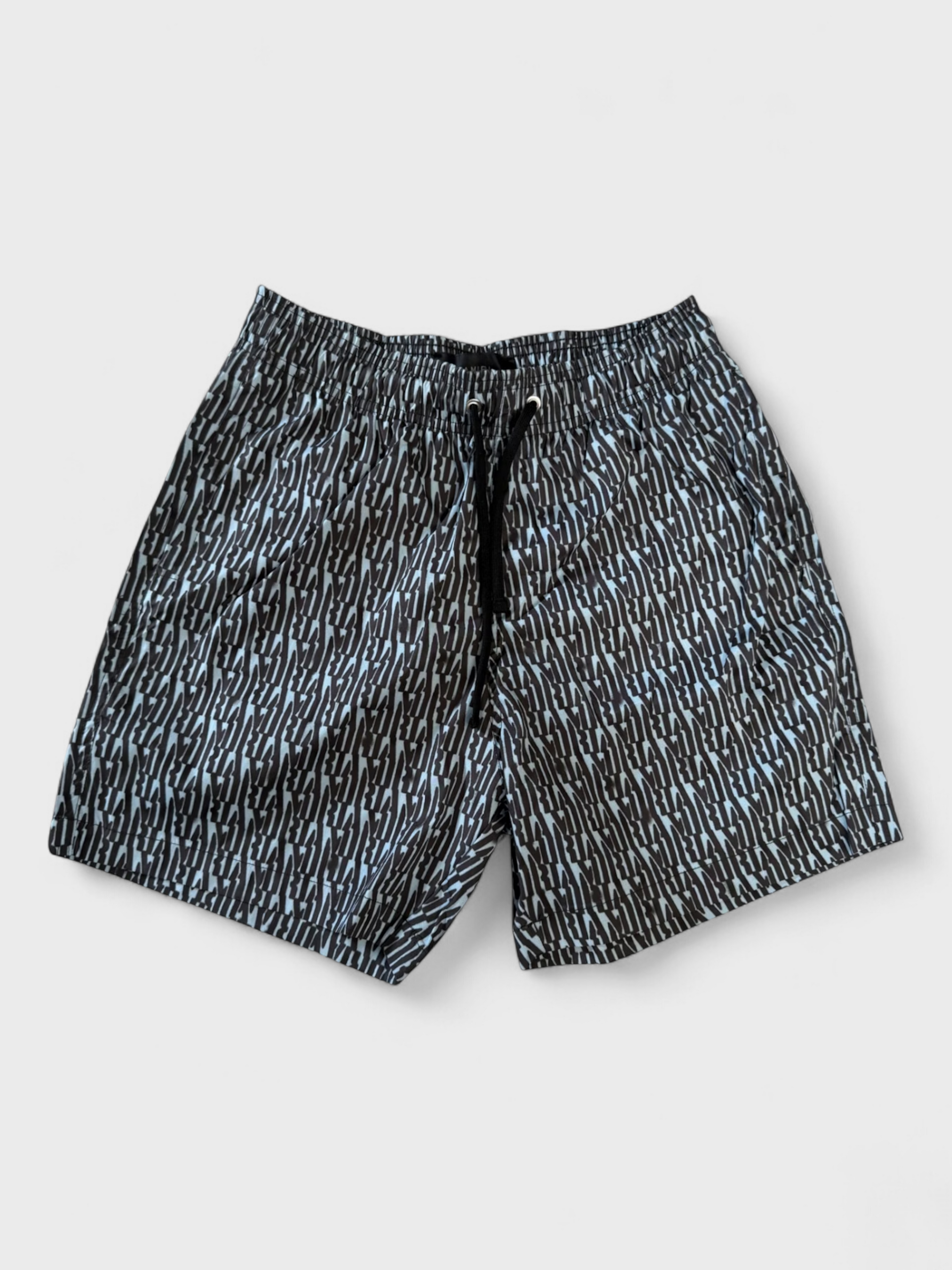 Amiri All Over Print Swimtrunk Dusty Blue