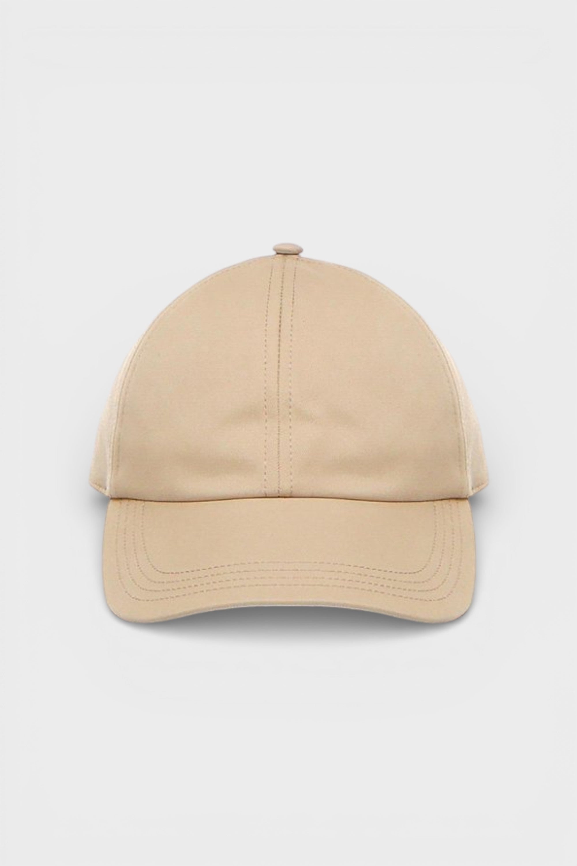 Burberry Cotton Blend Baseball Cap Beige