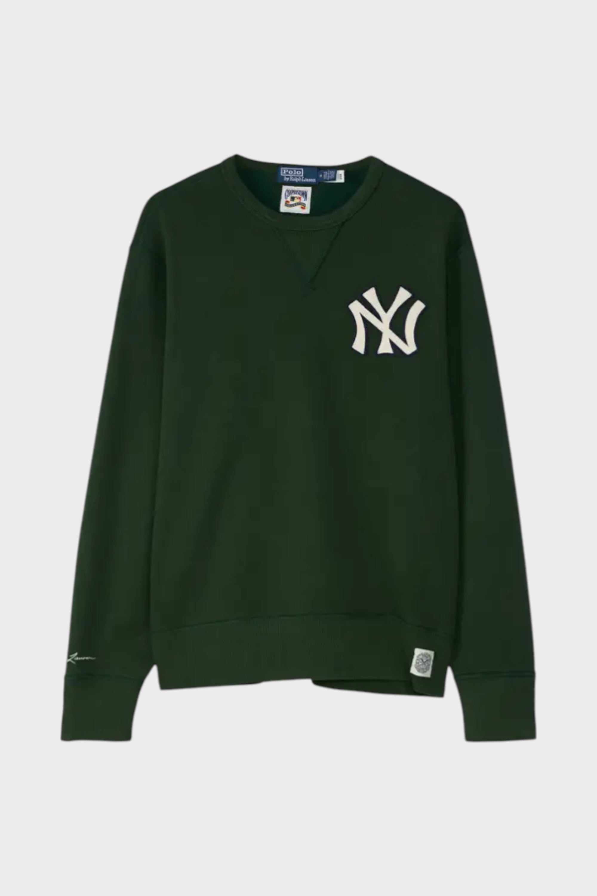 Vintage Fleece Crewneck x Yankees Dark Green