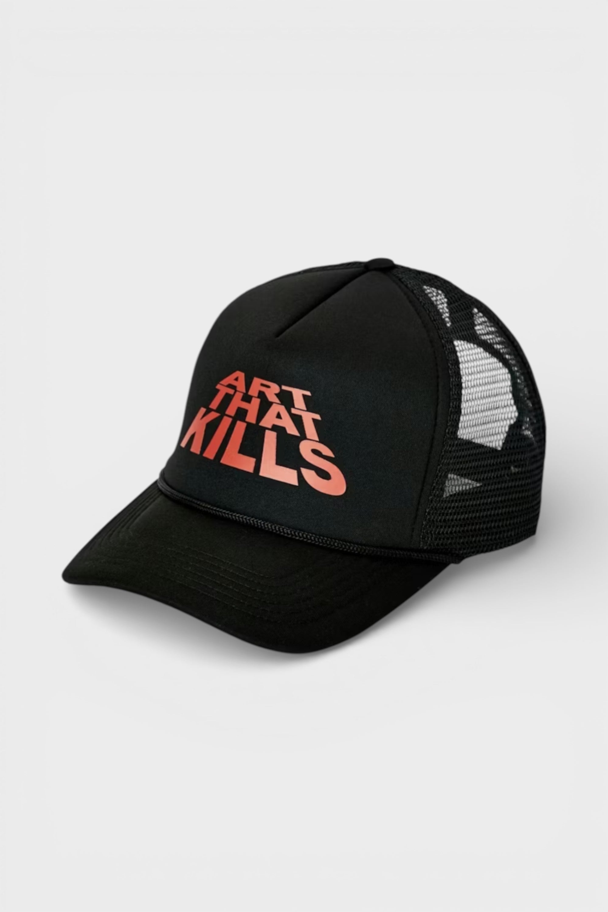 ATK Stack Logo Trucker Black
