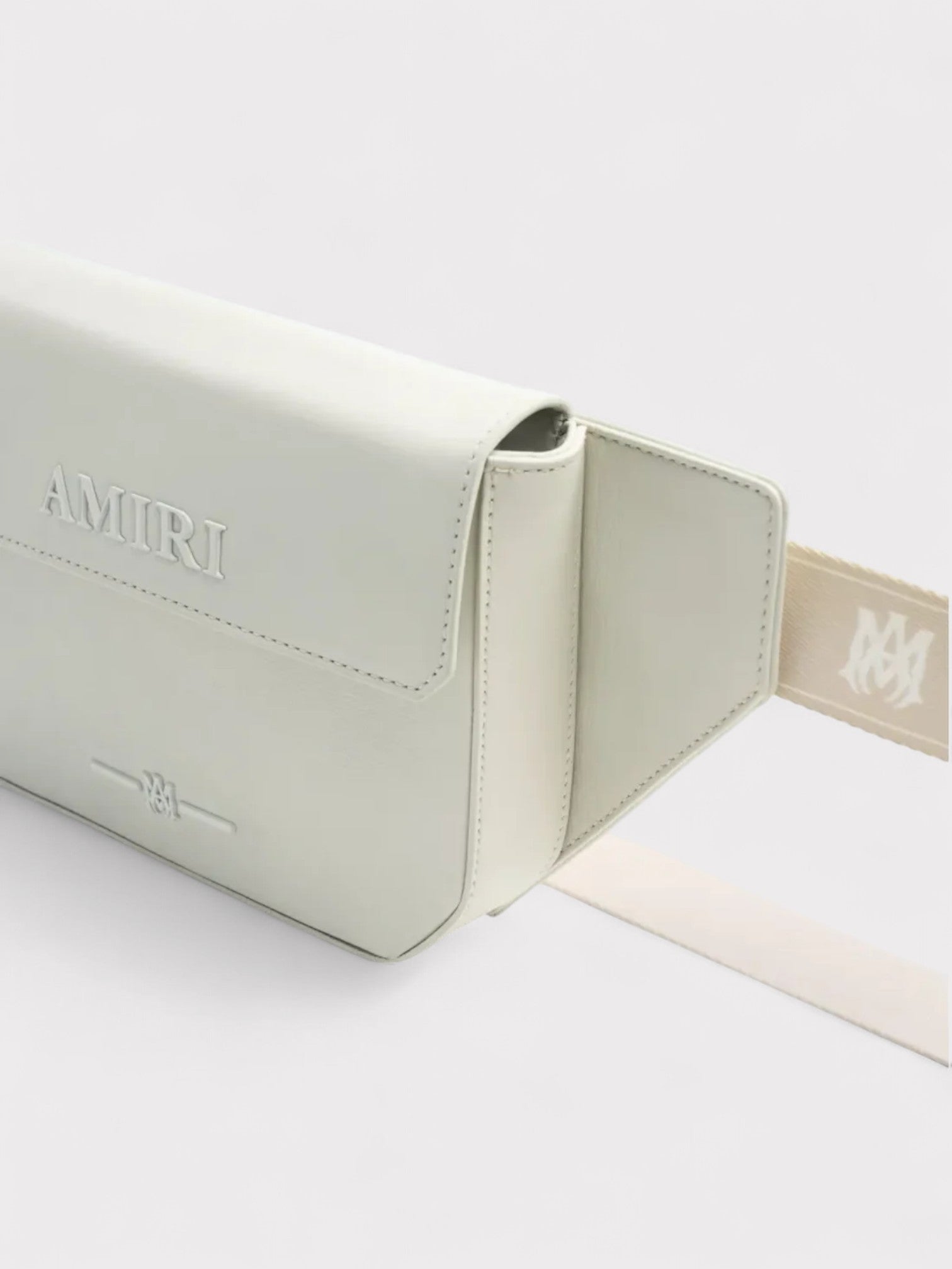 Amiri MA Crossbody Bag Leather White