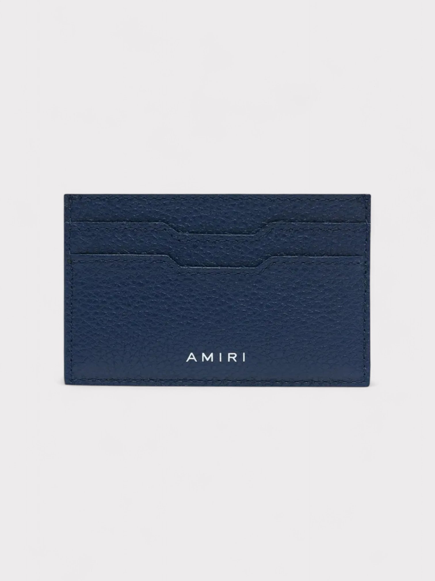 Amiri Iconic Embossed Leather Card Holder 'Navy'