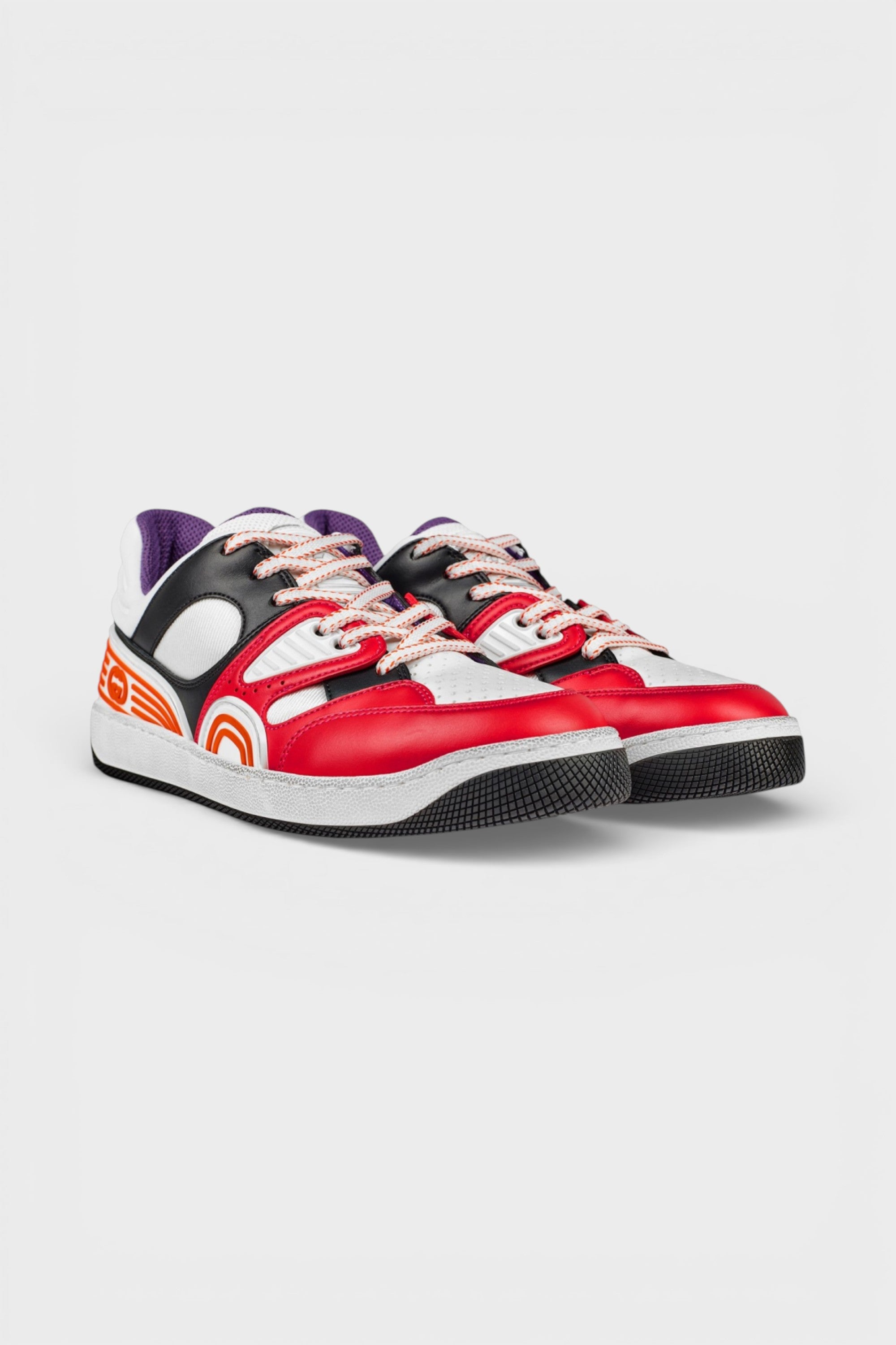 Gucci Basket Low Top Sneakers Red White