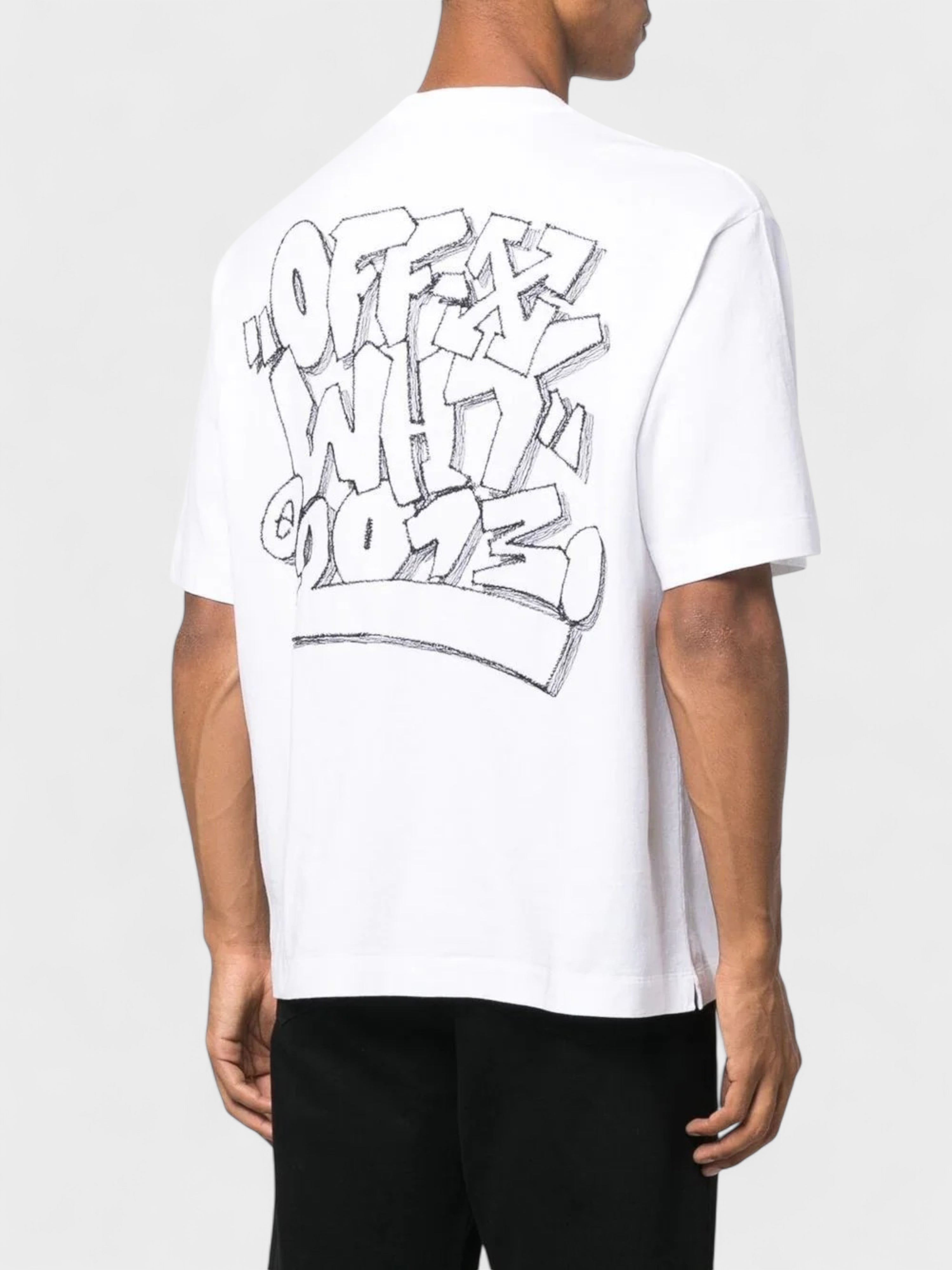 Off-White Graffiti Over Skate Short Sleeve Tee White