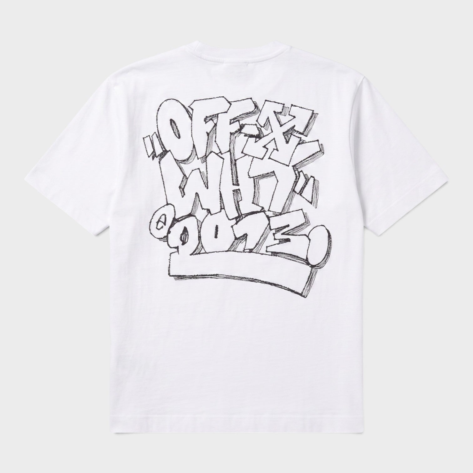 Graffiti Over Skate Short Sleeve Tee White | Off-White