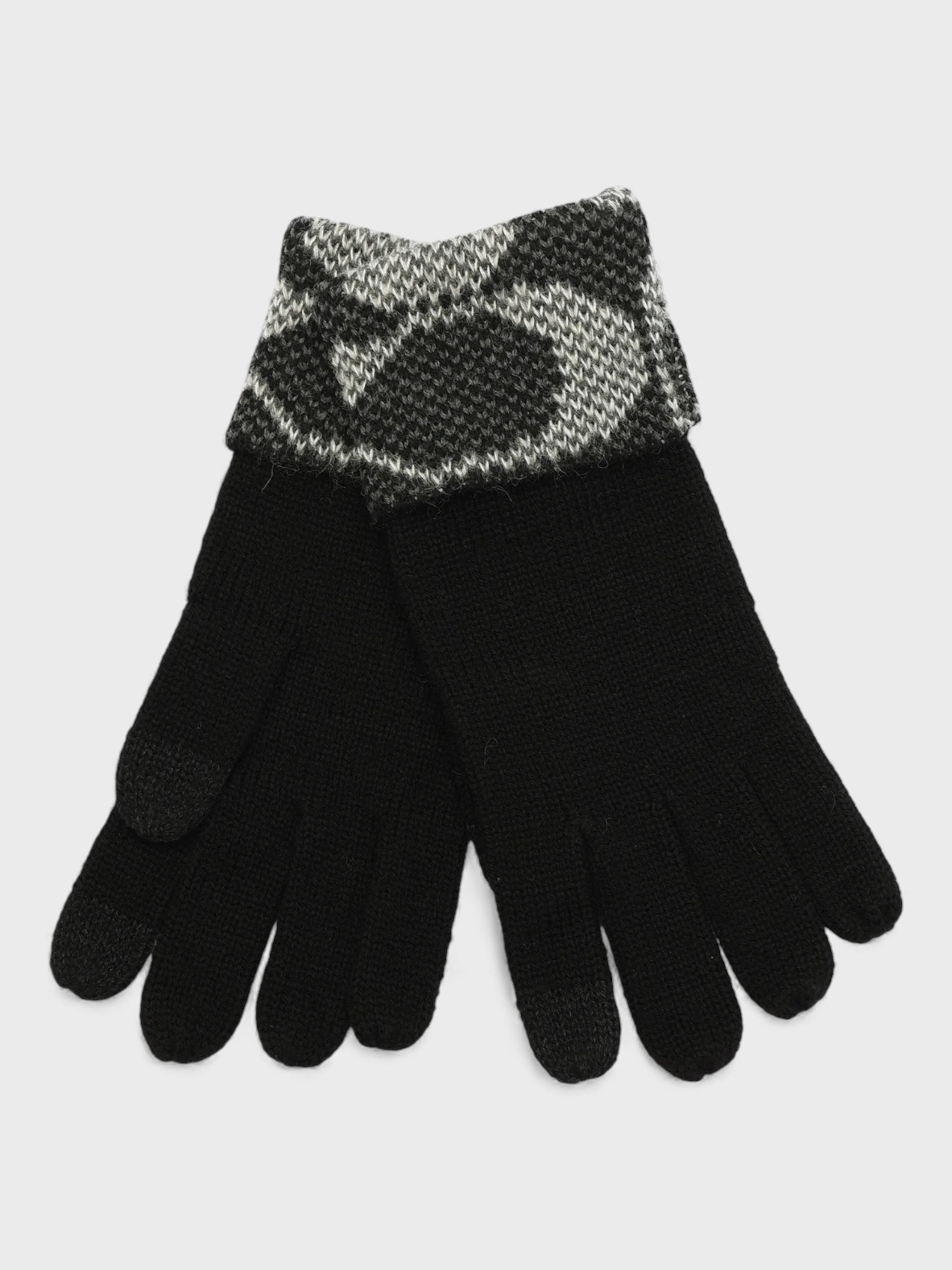 Coach Jumob Signature C Knit Gloves Black