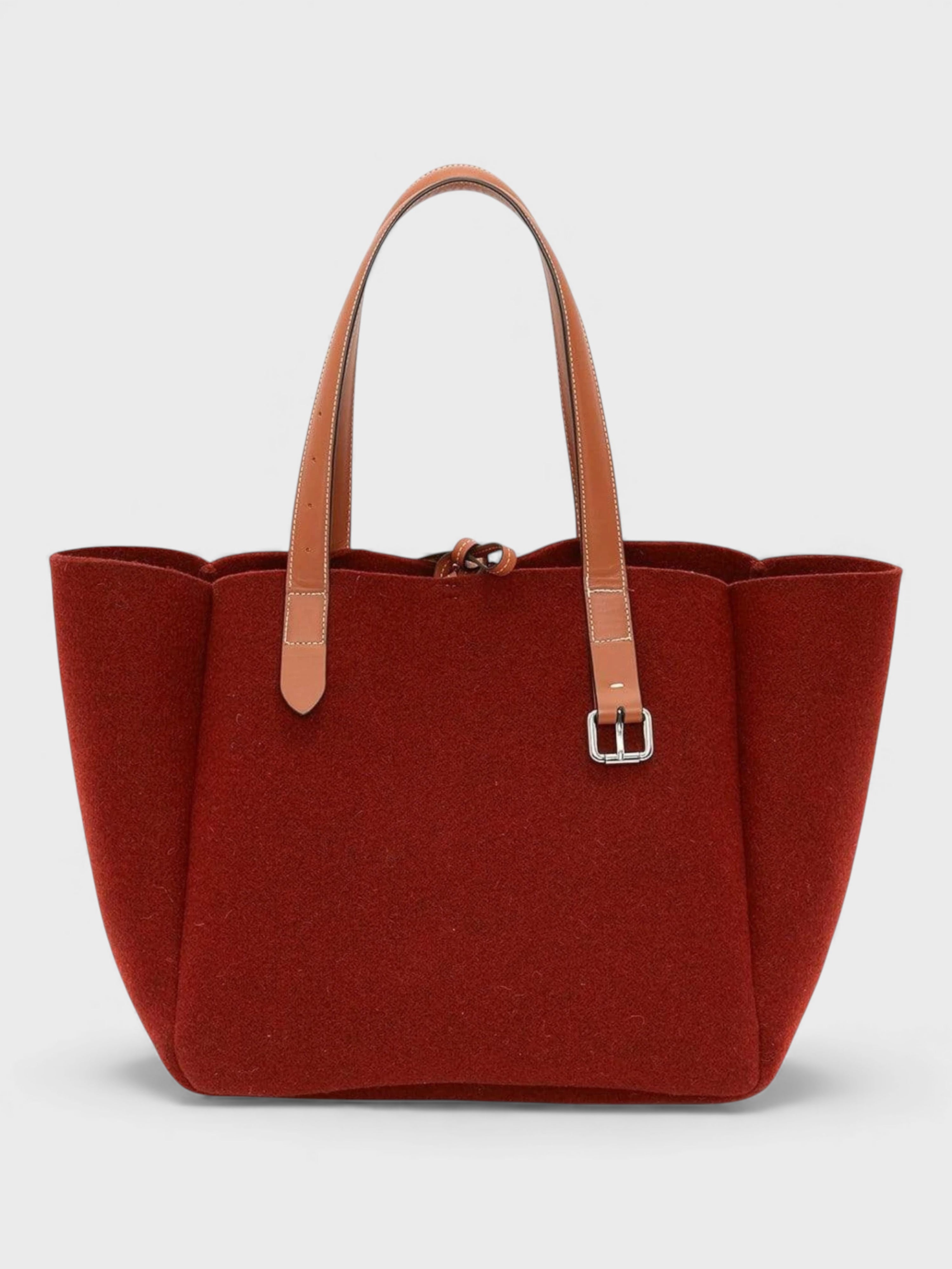 J.W. Anderson Belt Tote Bag Bordeaux Navy