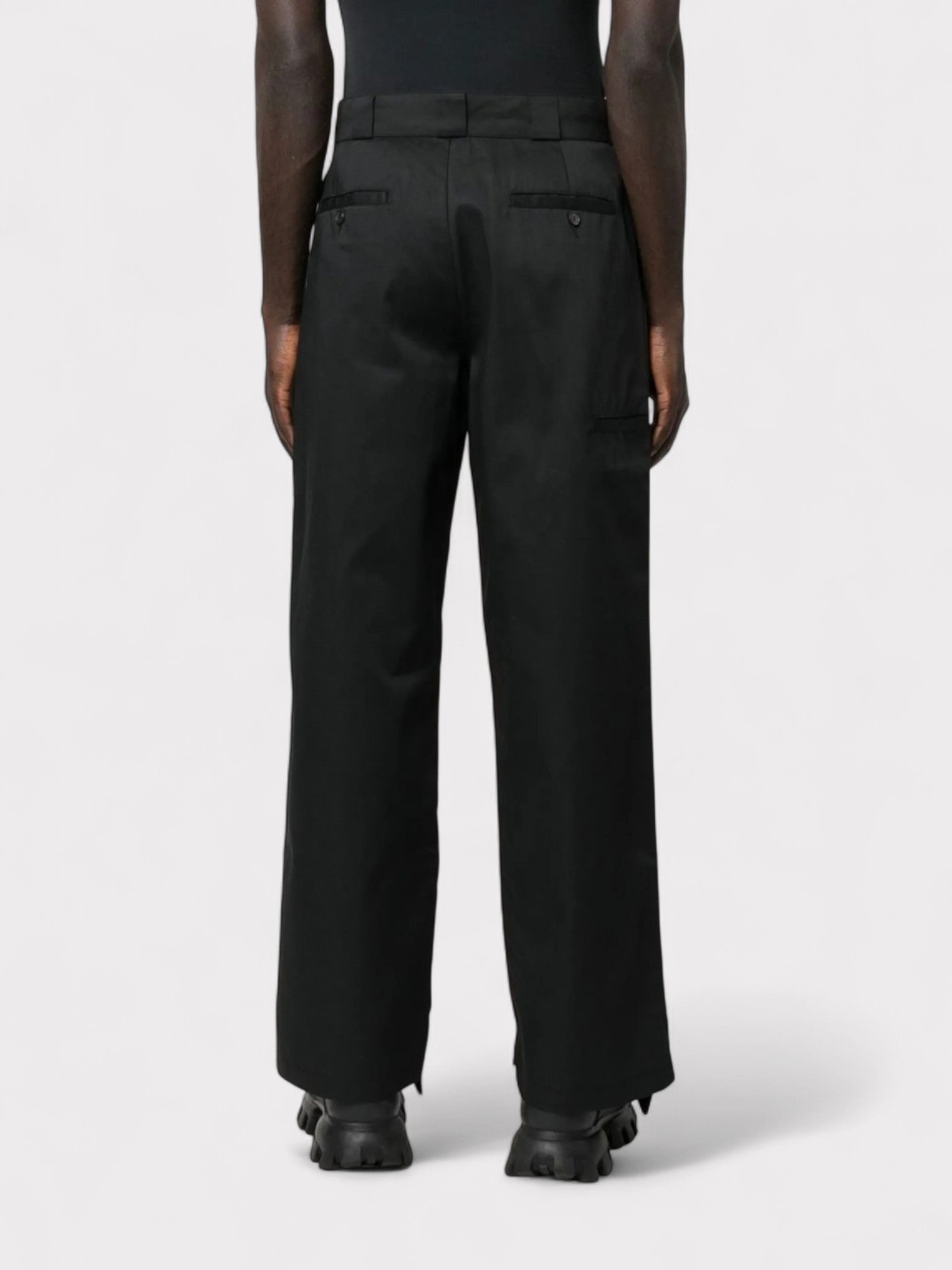 Palm Angels Reversed Waistband Chino Trouser Black