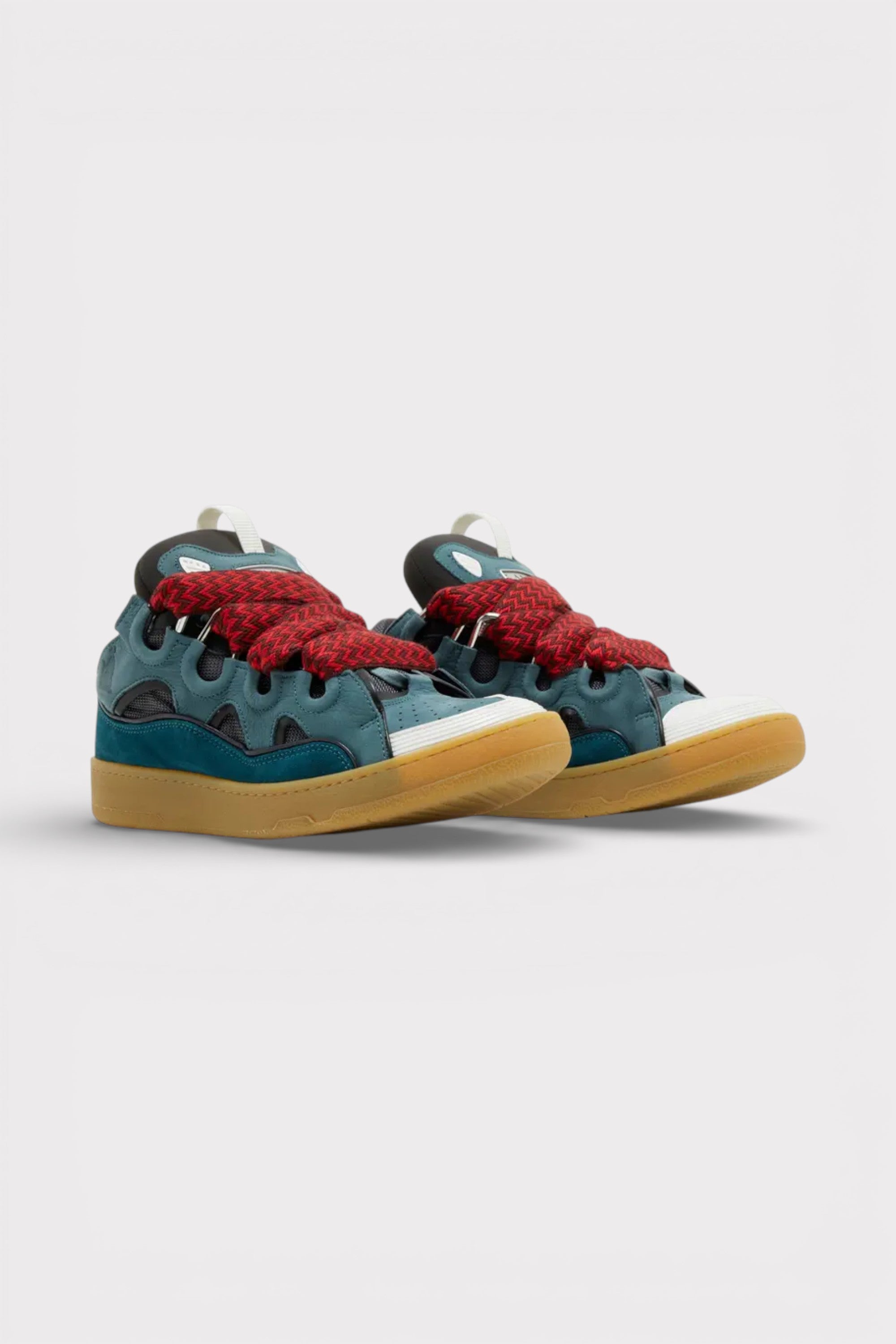 Lanvin Curb Sneakers Blue Red