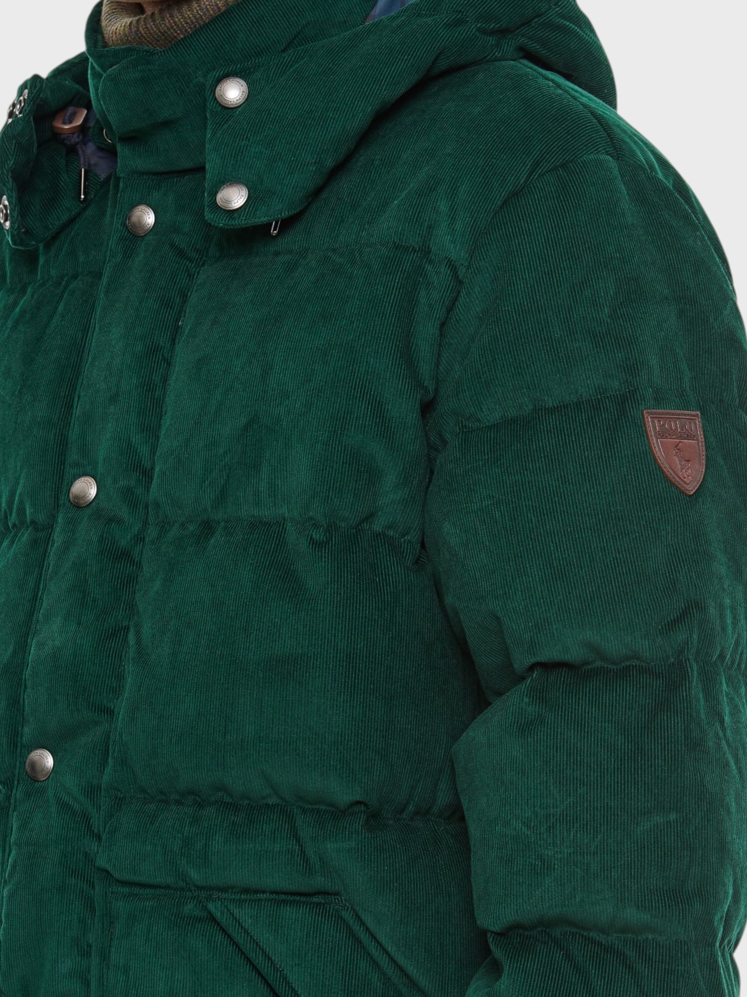 Polo Ralph Lauren Corduroy Down Jacket College Green