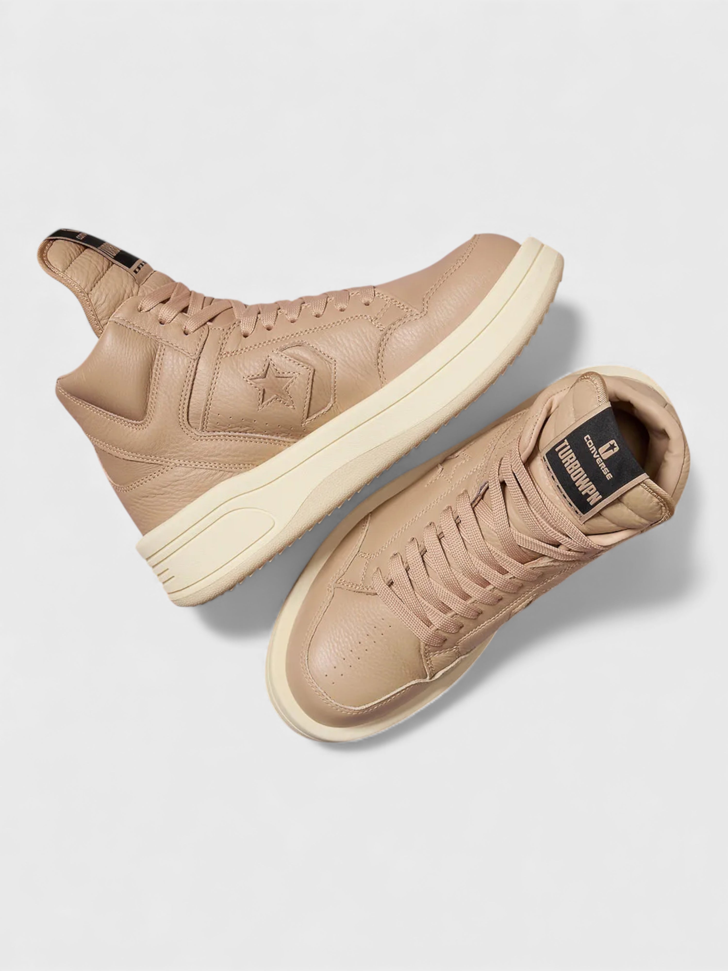 Converse x Rick Owens DRKSHDW TURBOWPN Mid Beige Cave