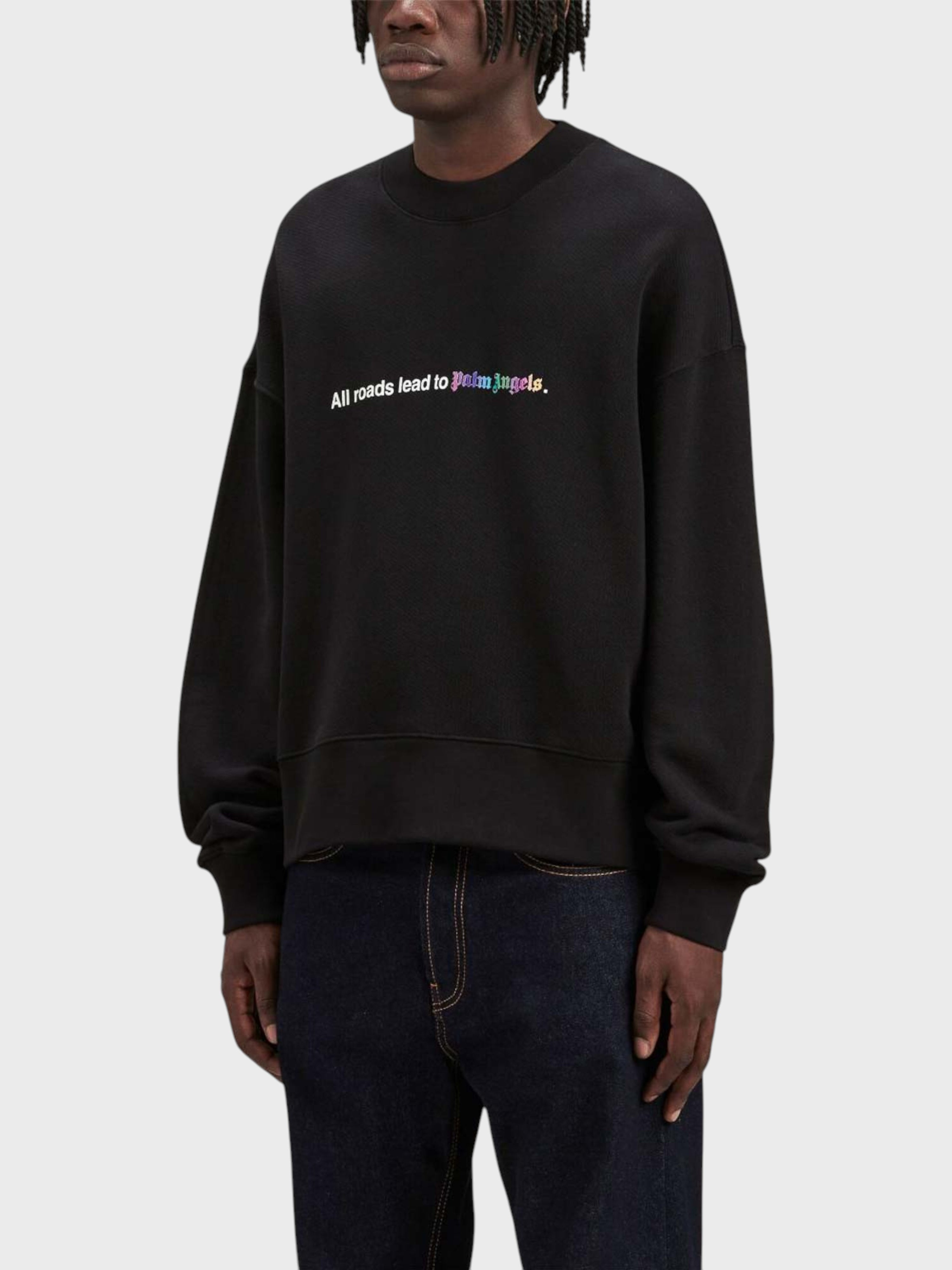 Palm Angels All Roads Crewneck Black
