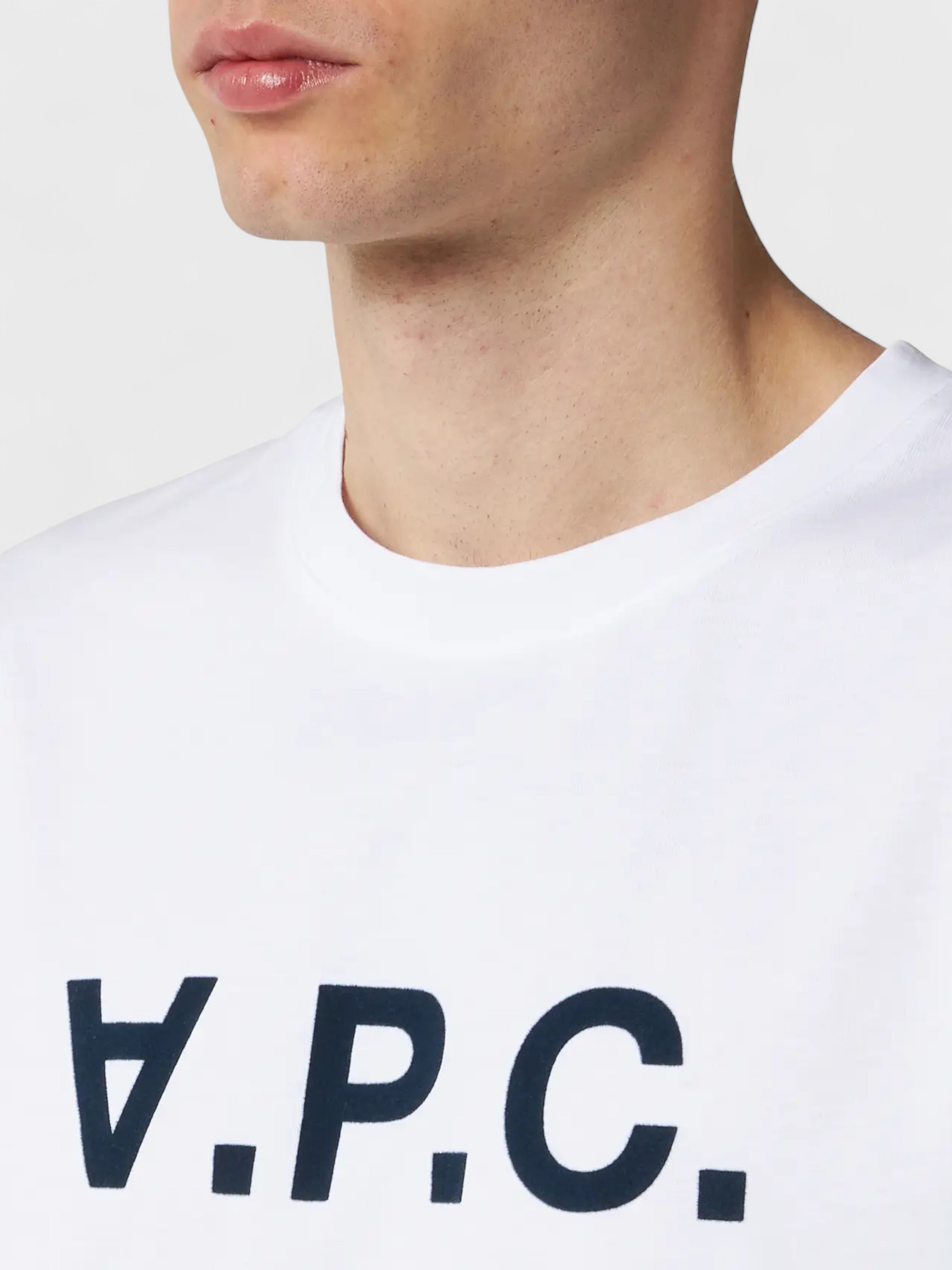 A.P.C. VPC T Shirt White Dark Navy