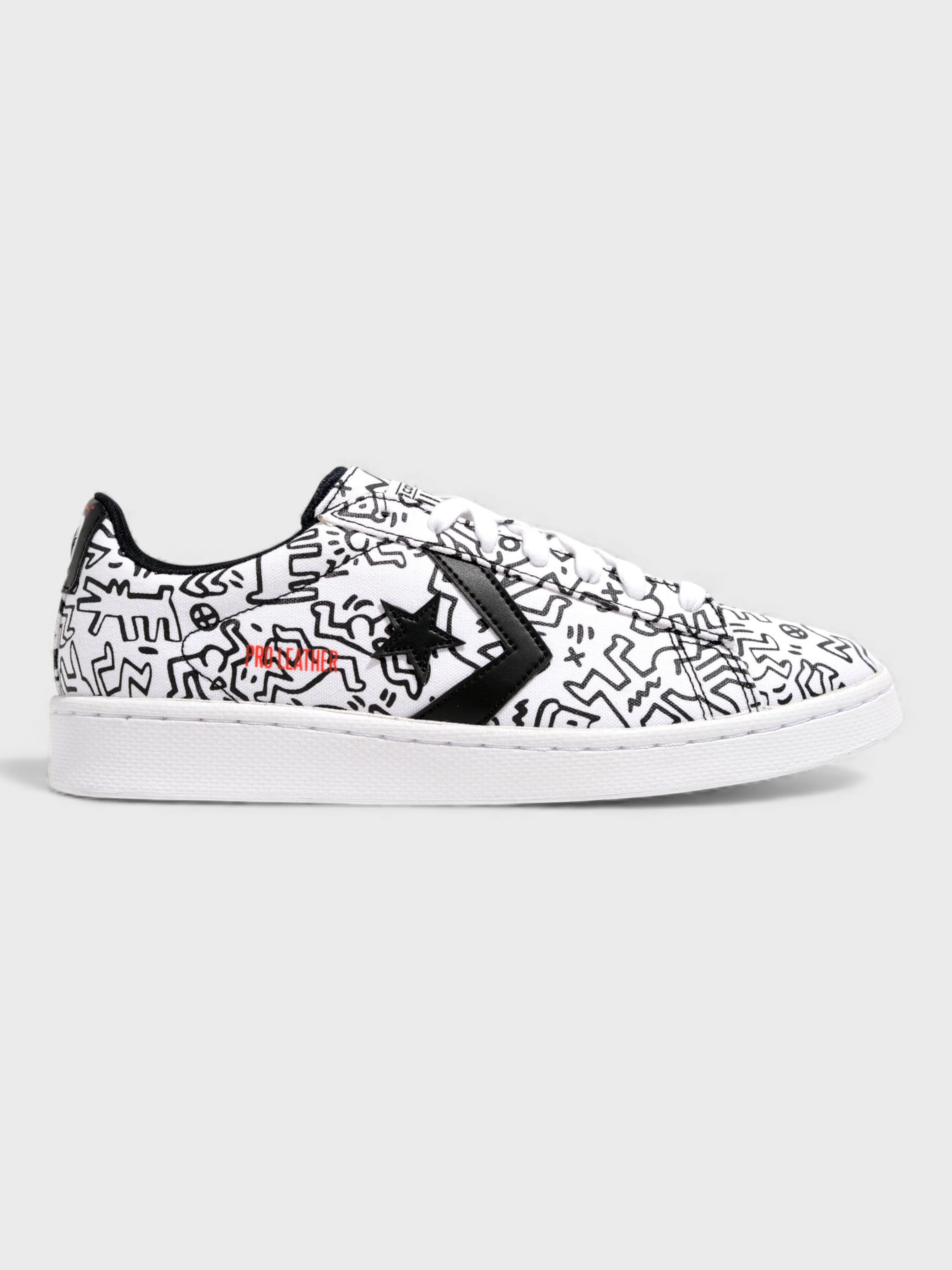 Converse x Keith Haring Pro Leather Low White Black