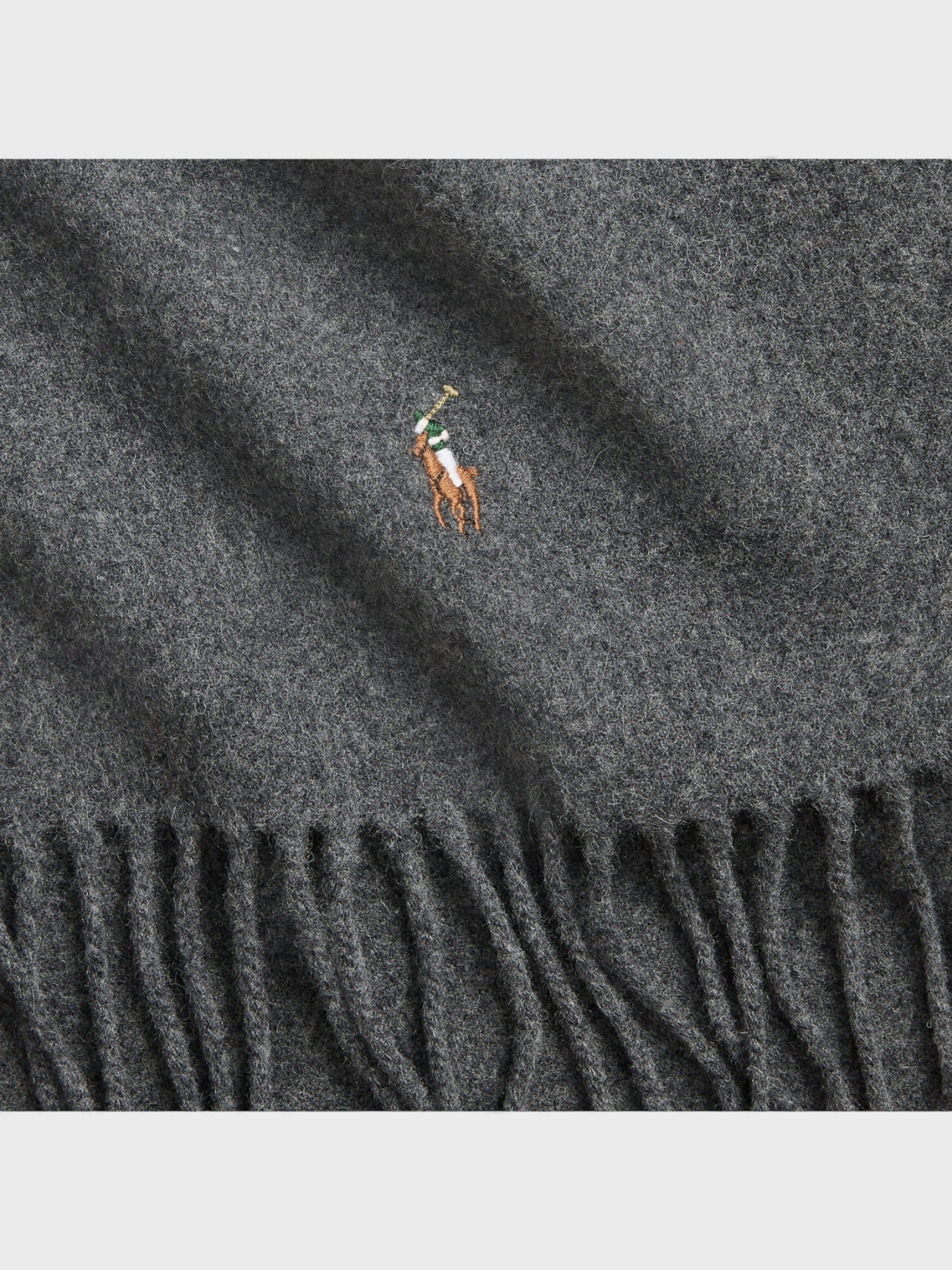 Polo Ralph Lauren Virgin Wool Scarf Grey