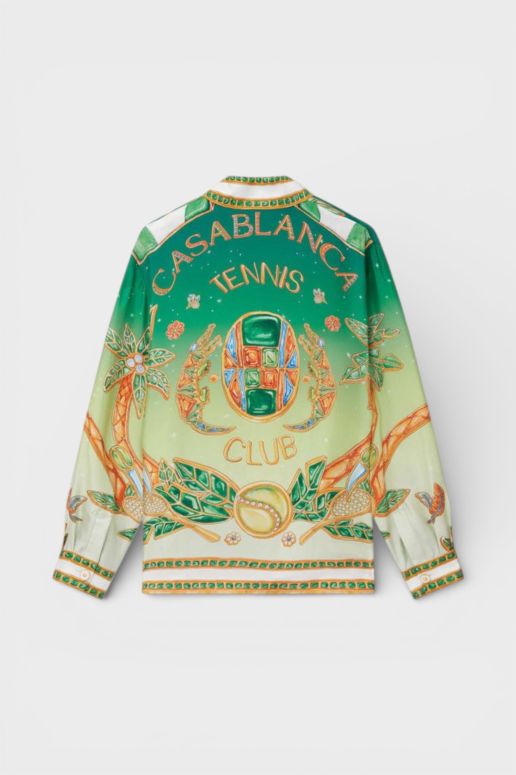 Cuban Collar Long Sleeve Shirt Joyaux D'Afrique