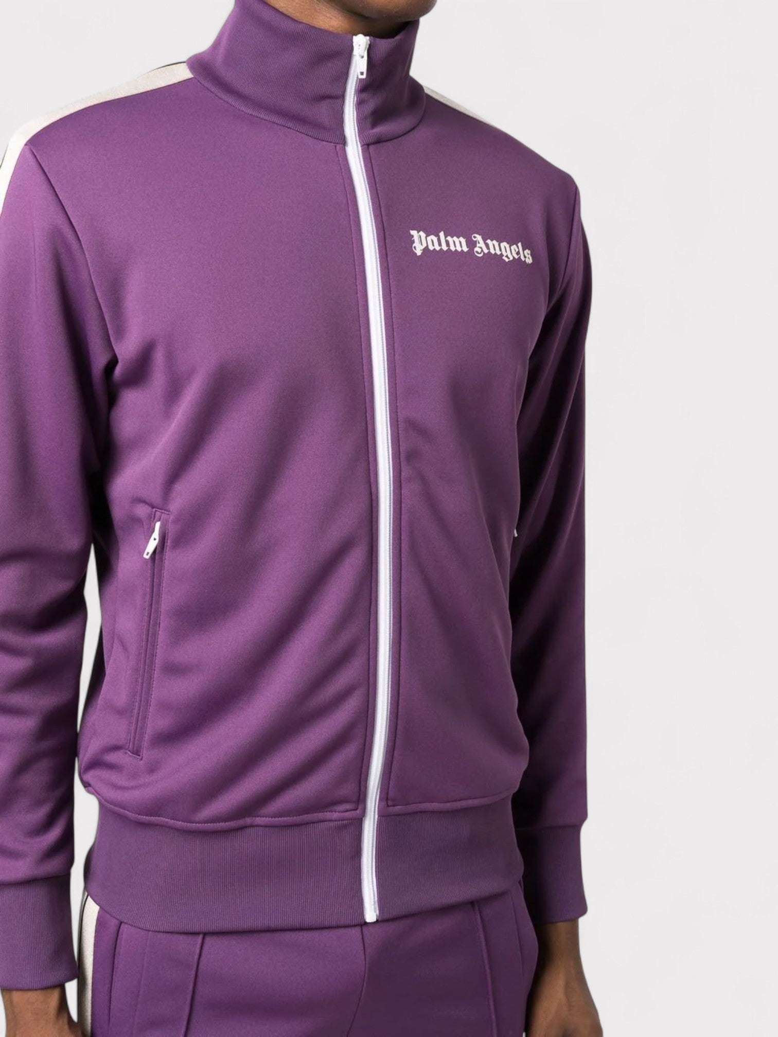 Palm Angels Classic Track Jacket Burgundy