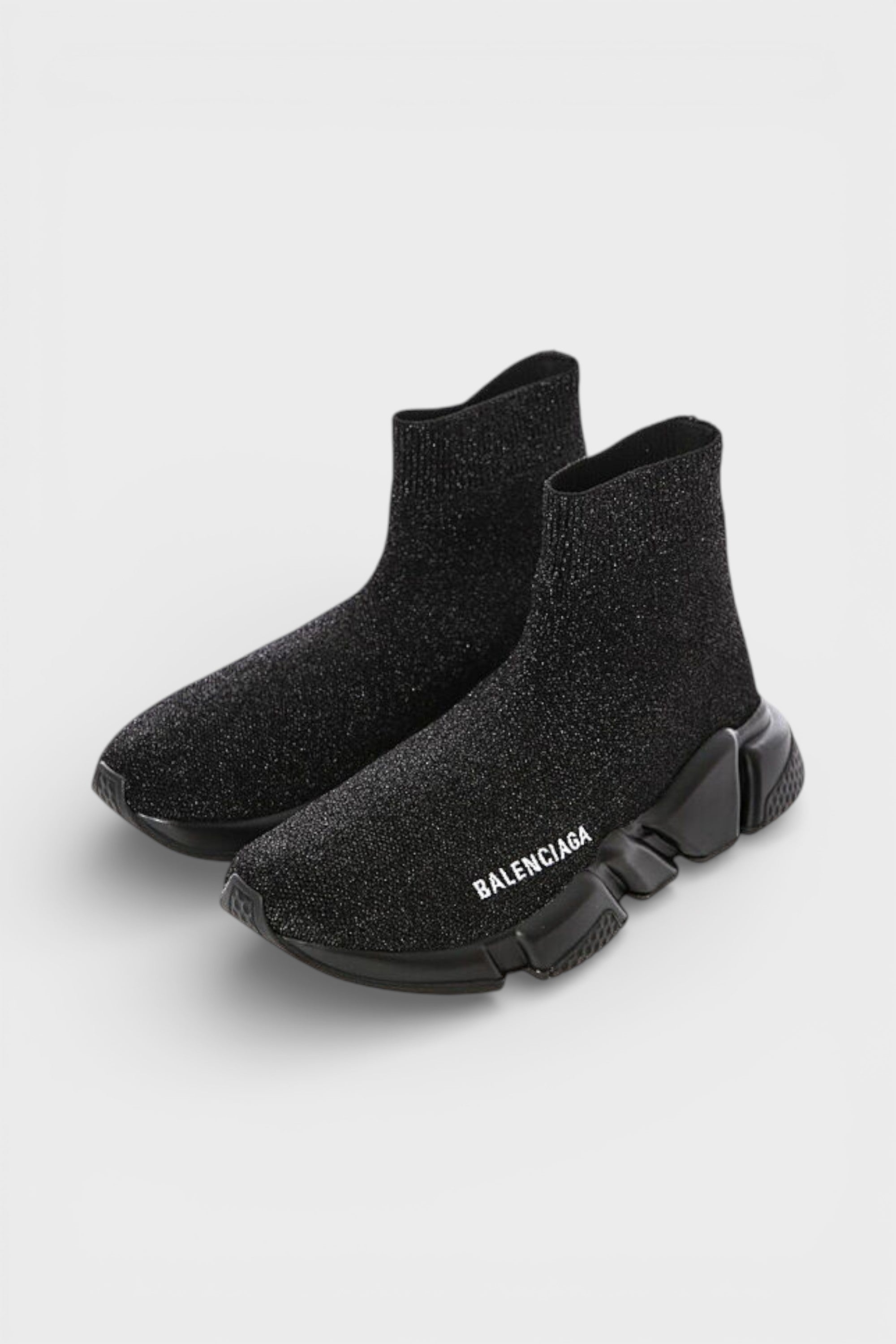 Balenciaga Wmns Speed Trainer Knit Black