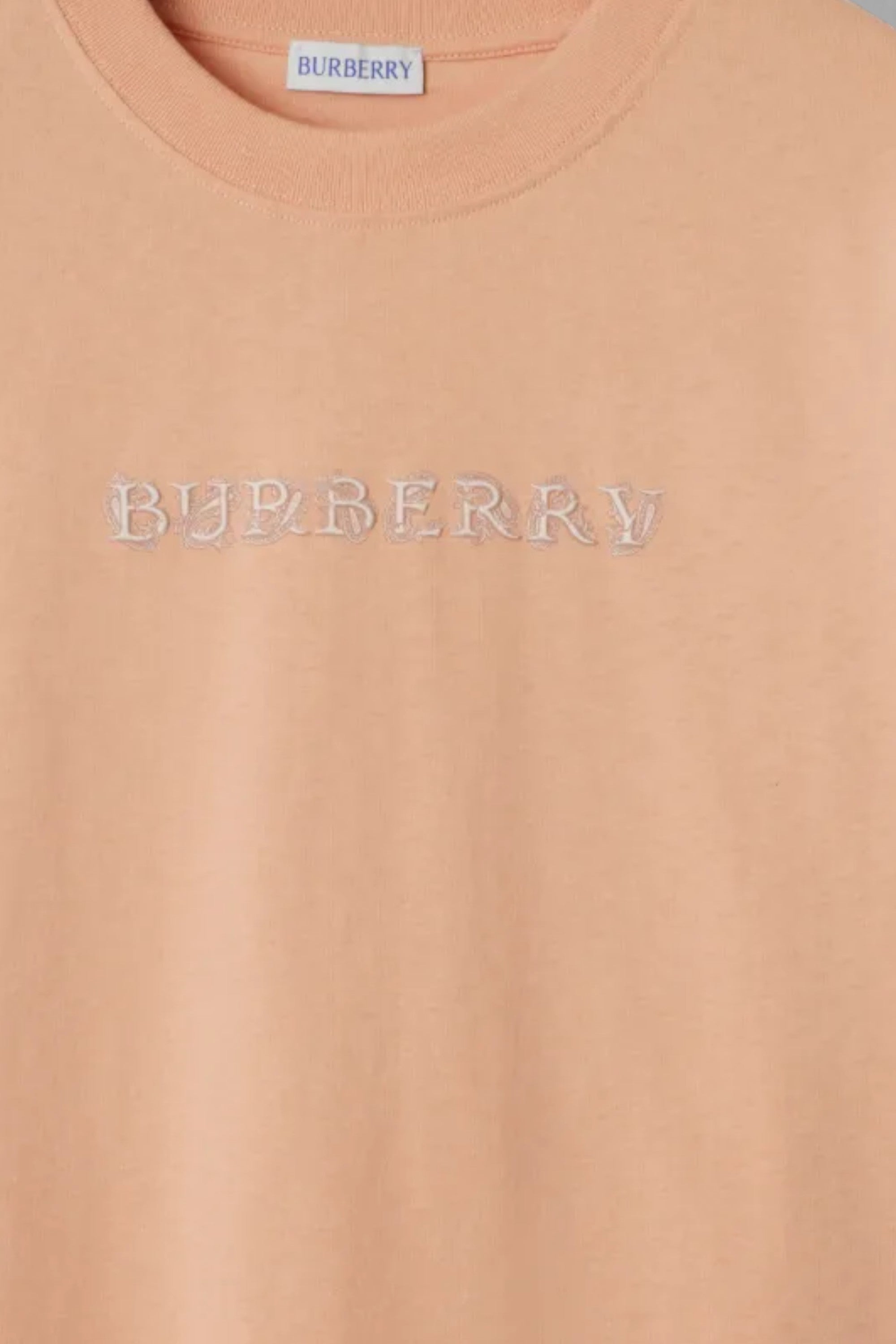 Paisley Logo Print T Shirt Bloom Pink