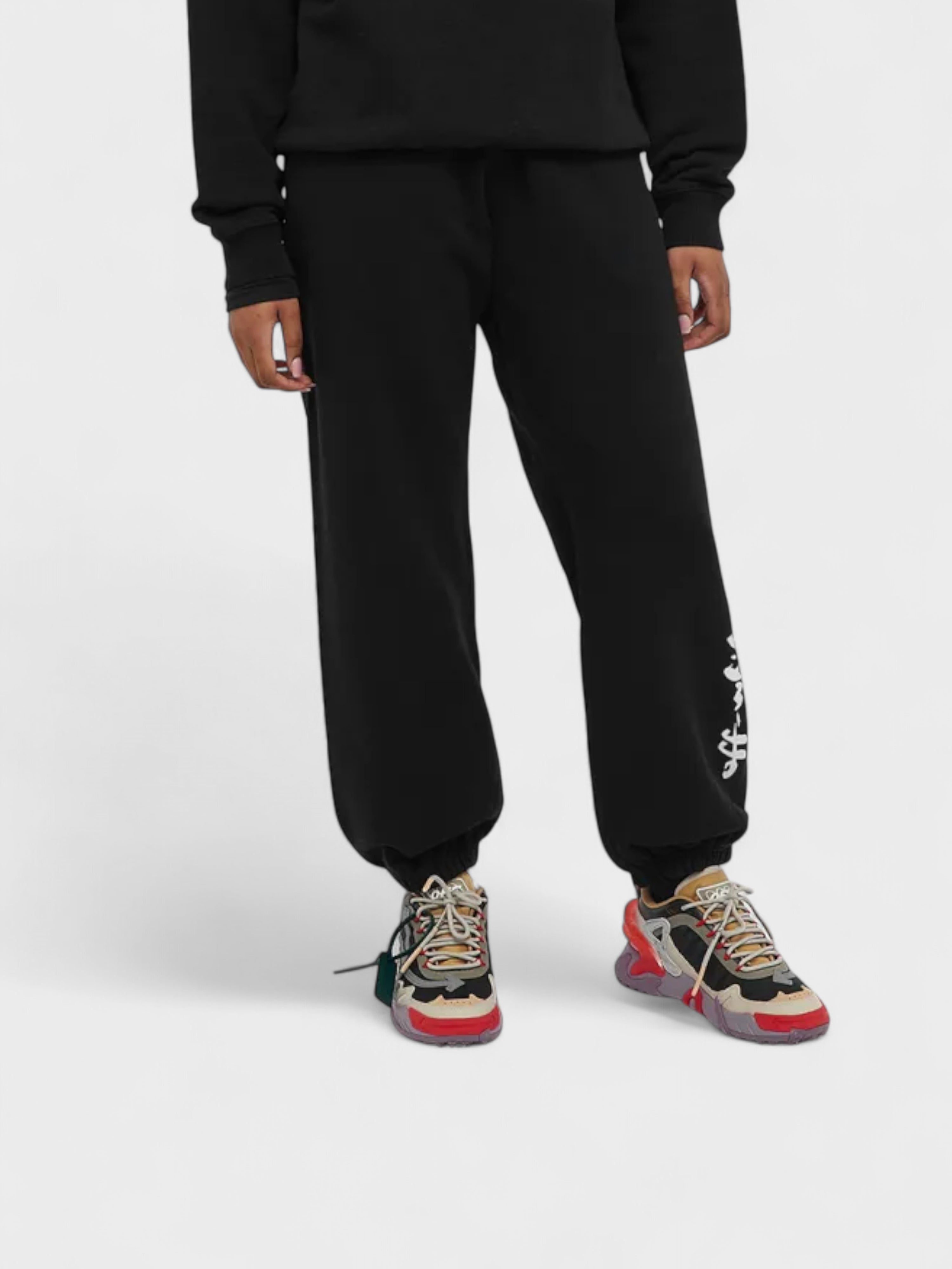Off-White Painter Logo Cuffed Sweatpants Black