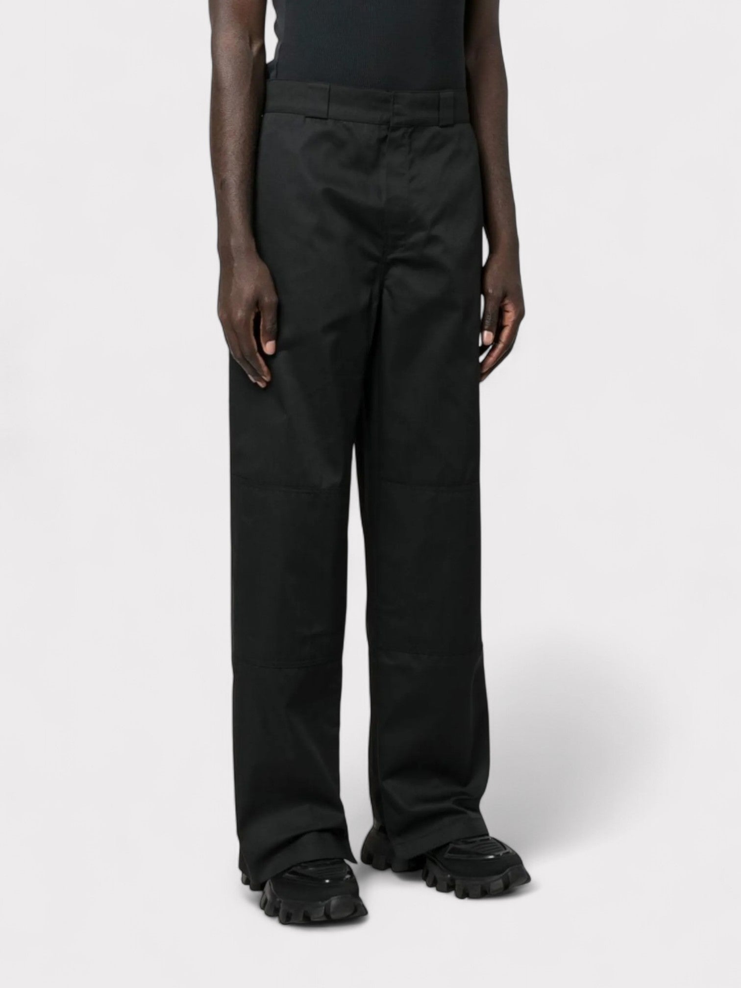Palm Angels Reversed Waistband Chino Trouser Black