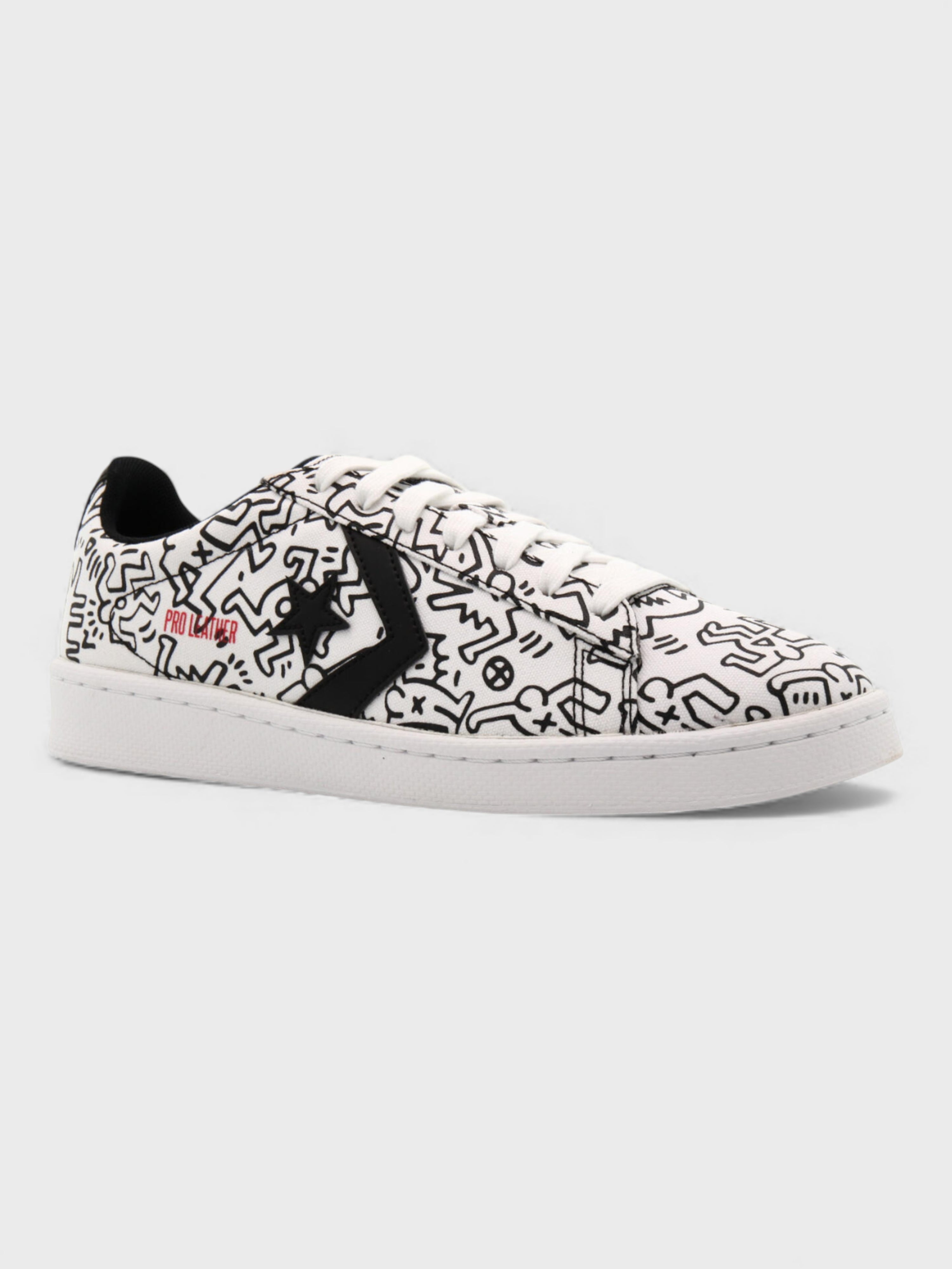 Converse x Keith Haring Pro Leather Low White Black