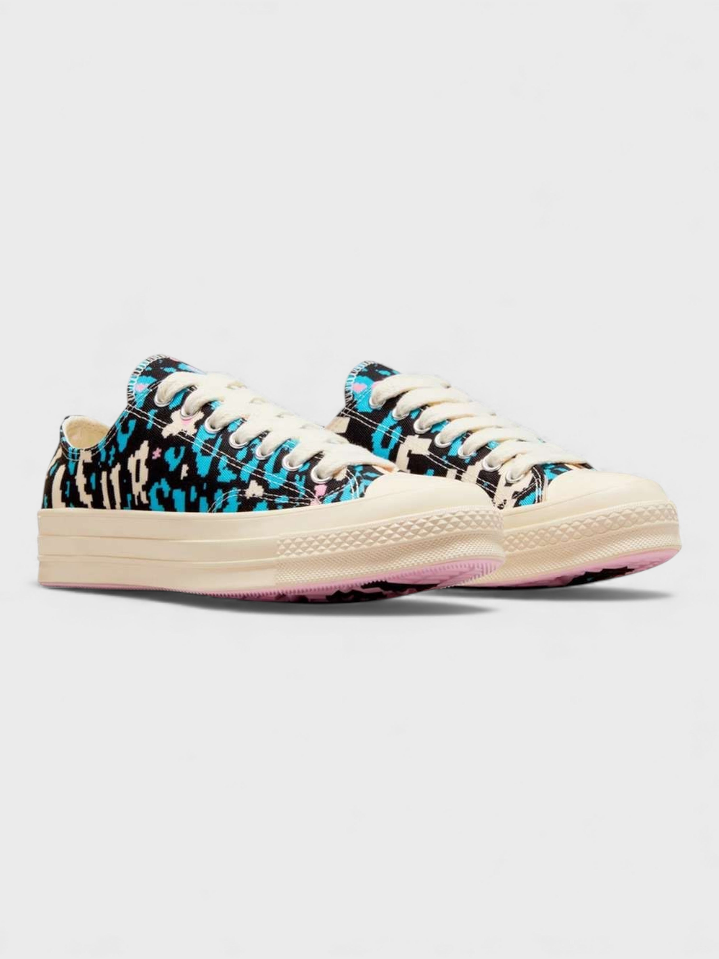 GOLF le FLEUR x Converse Chuck 70 Ox Digital Leopard Teal