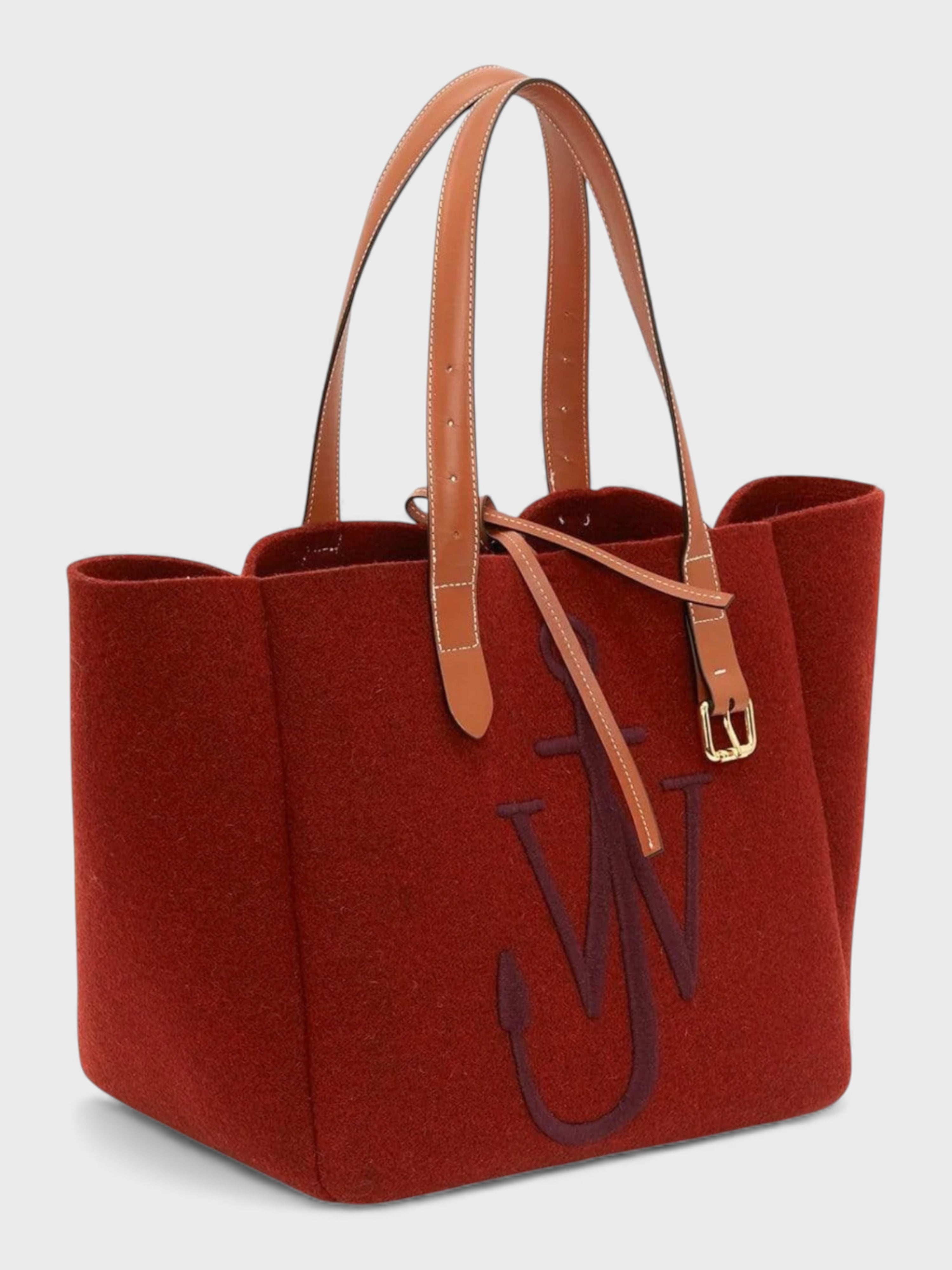 J.W. Anderson Belt Tote Bag Bordeaux Navy