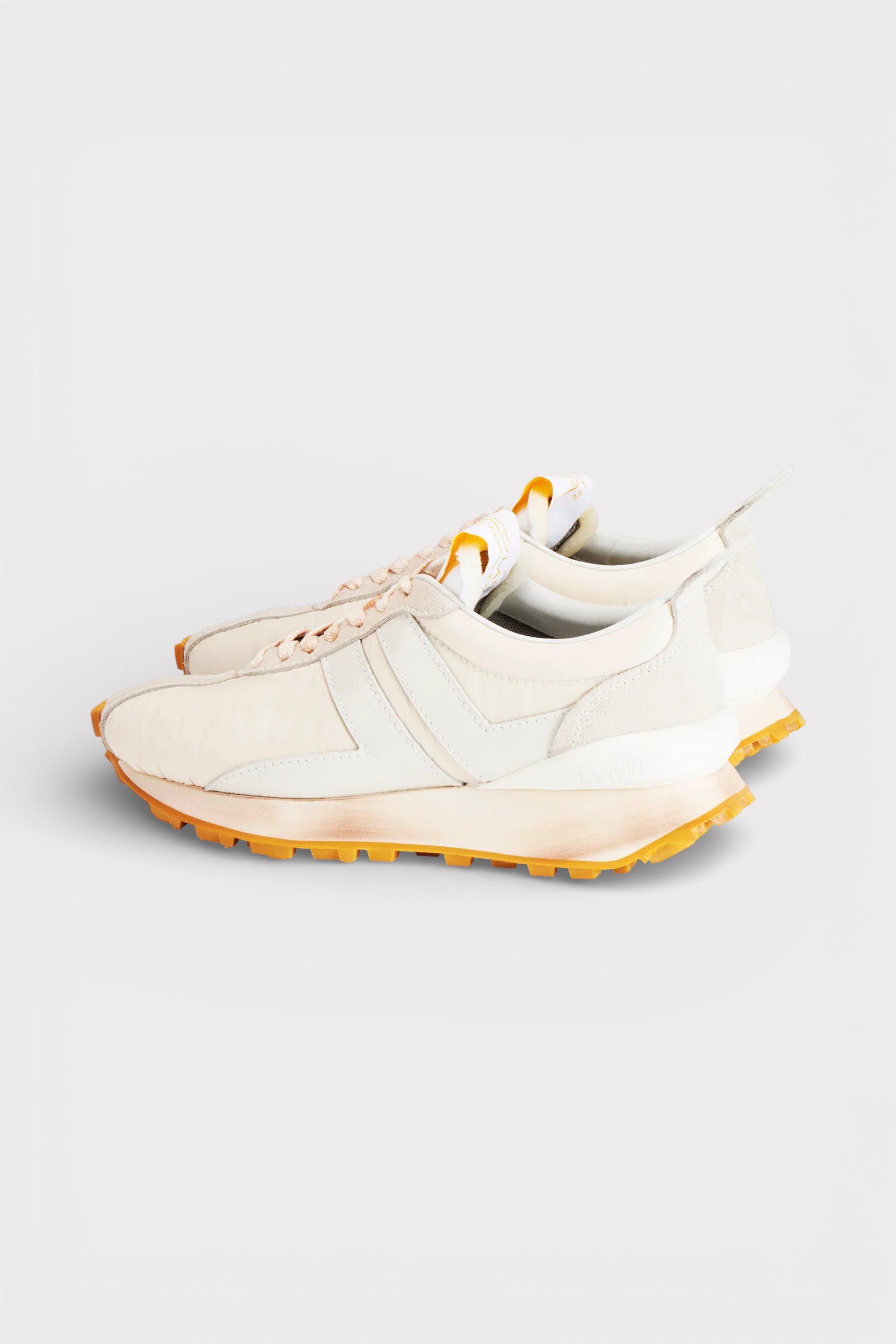 Lanvin Nylon Bumper Sneaker 130th Anniversary Beige