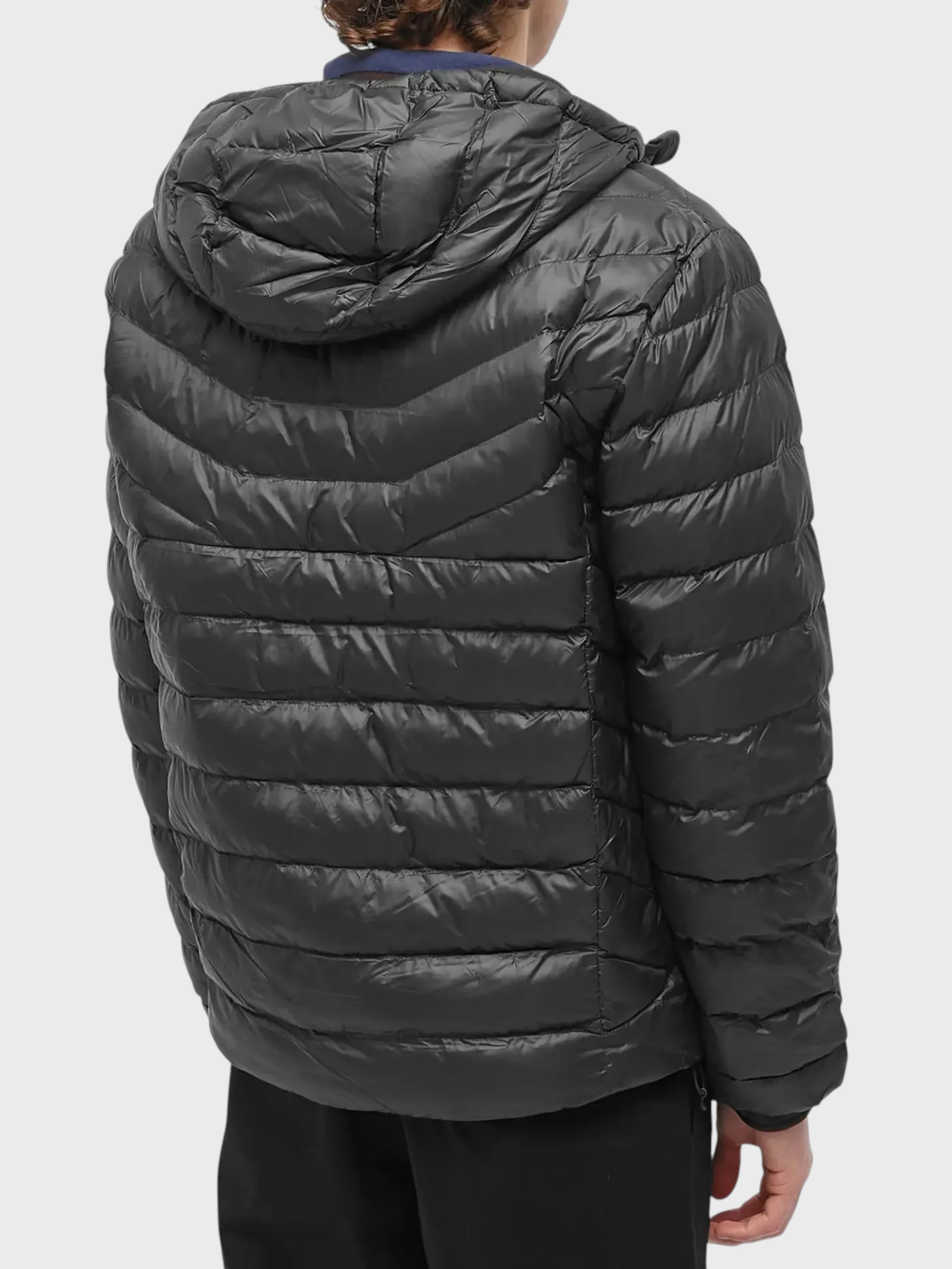 Polo Ralph Lauren Men's Terra Chevron Insulated Hooded Jacket Polo Black