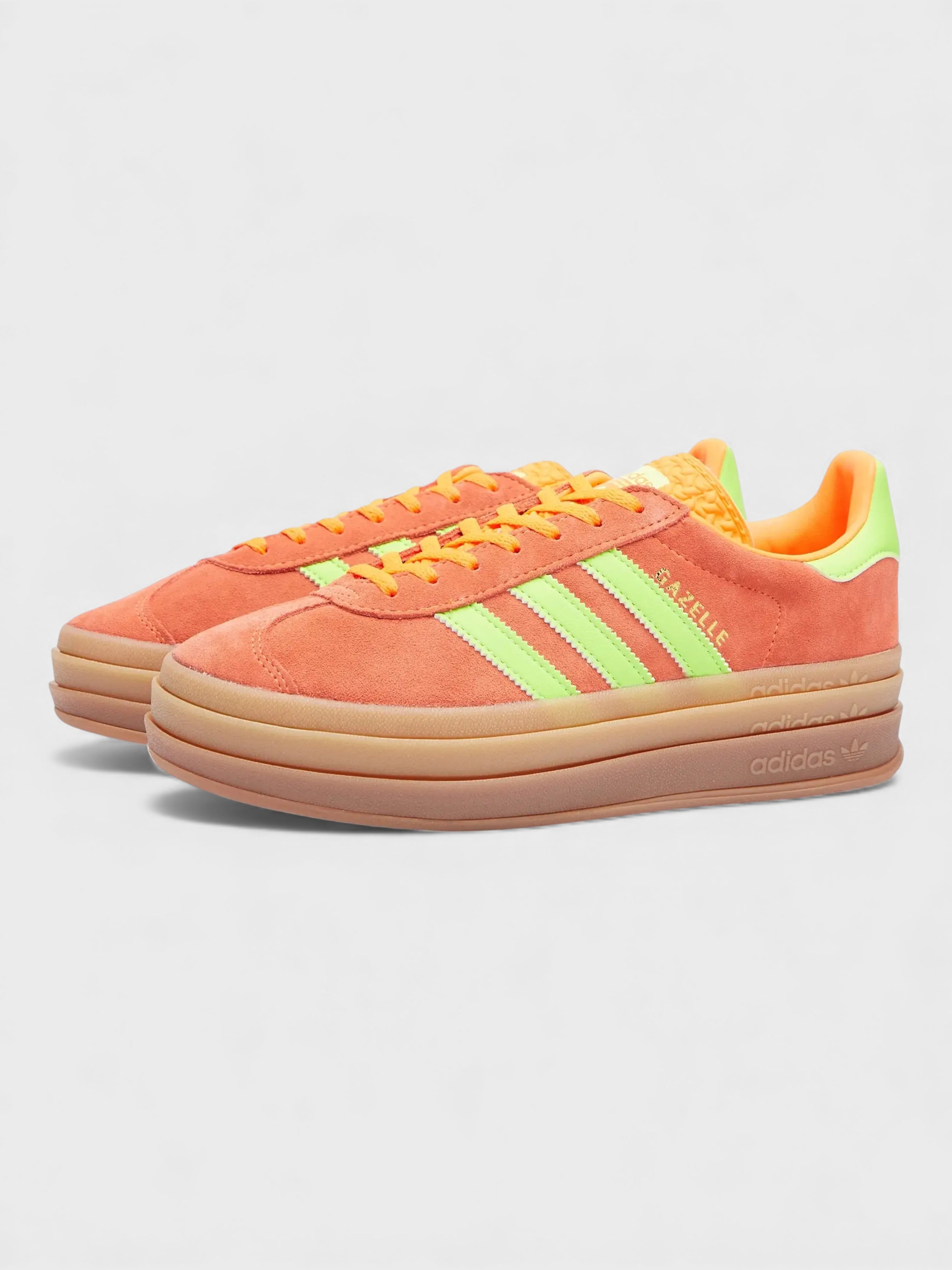 Adidas Originals Gazelle Bold Wmns Orange Solar Green