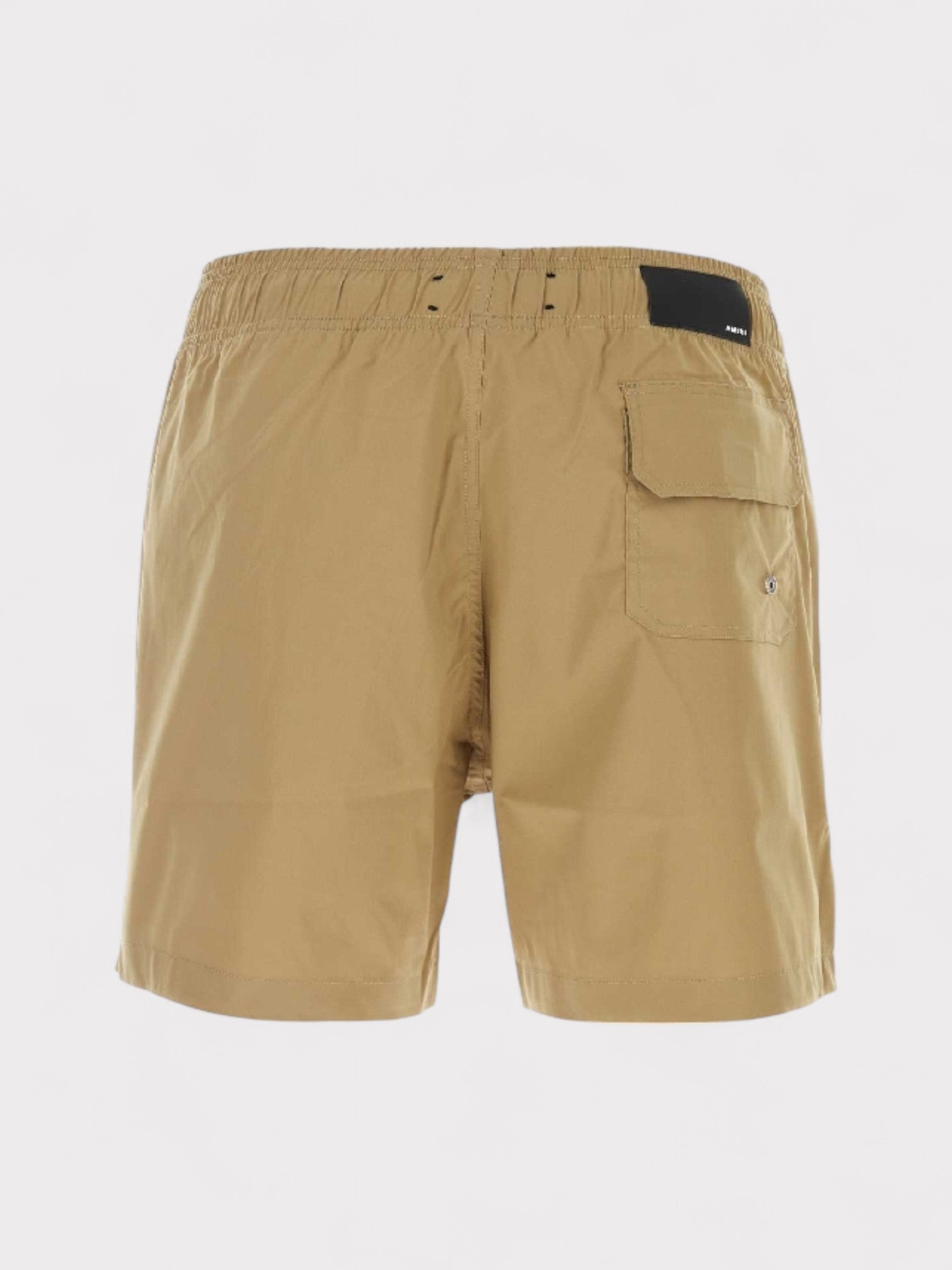 Amiri Core Logo Swim Trunks Tan