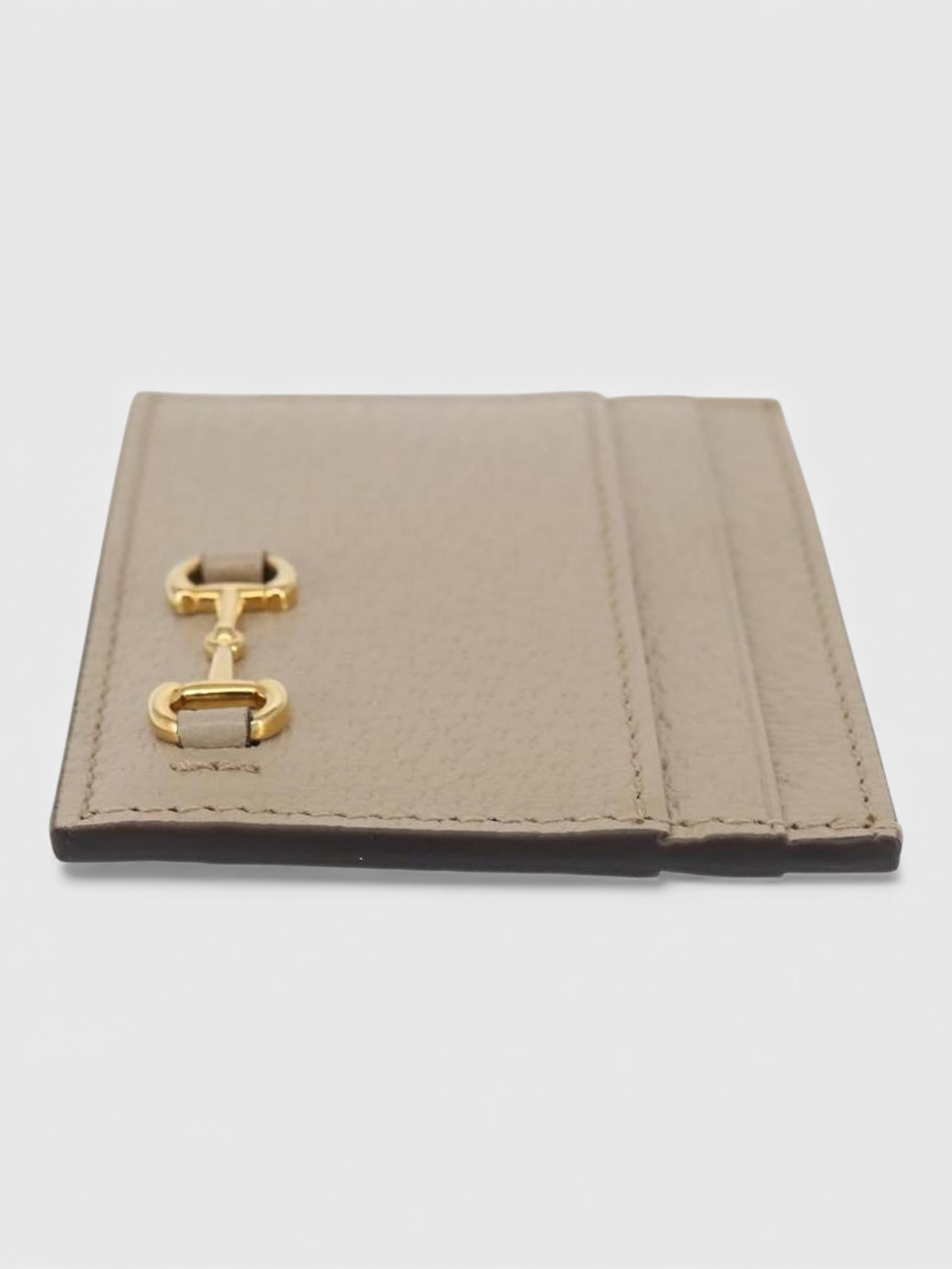 Gucci Horsebit Card Case & Playing Cards Set Silver