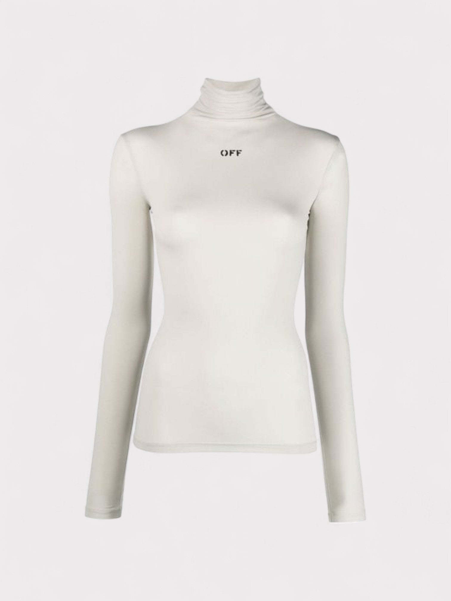 Off-White Longsleeve Turtleneck Light Grey