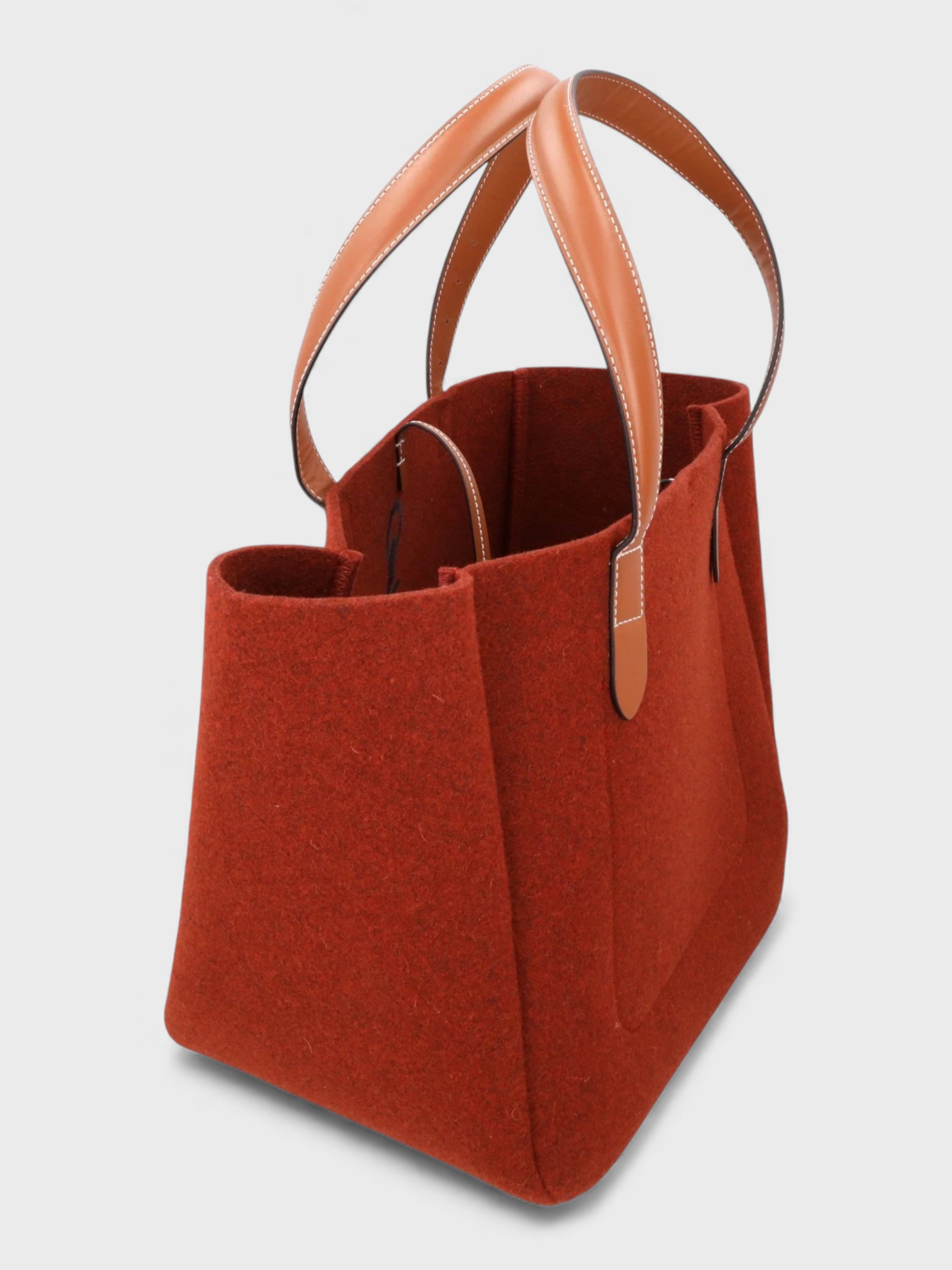 J.W. Anderson Belt Tote Bag Bordeaux Navy