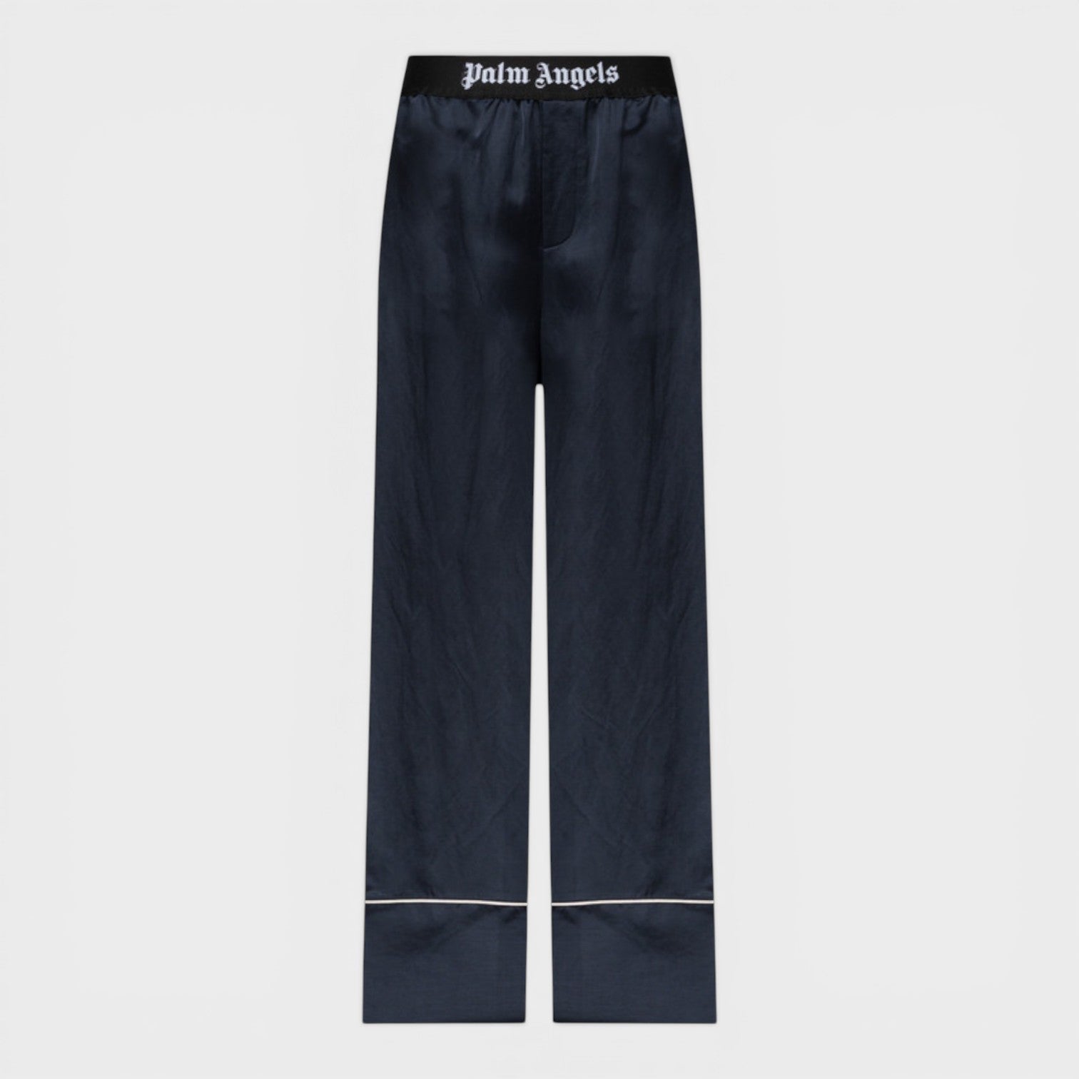 Satin Pyjama Bottoms Navy Blue