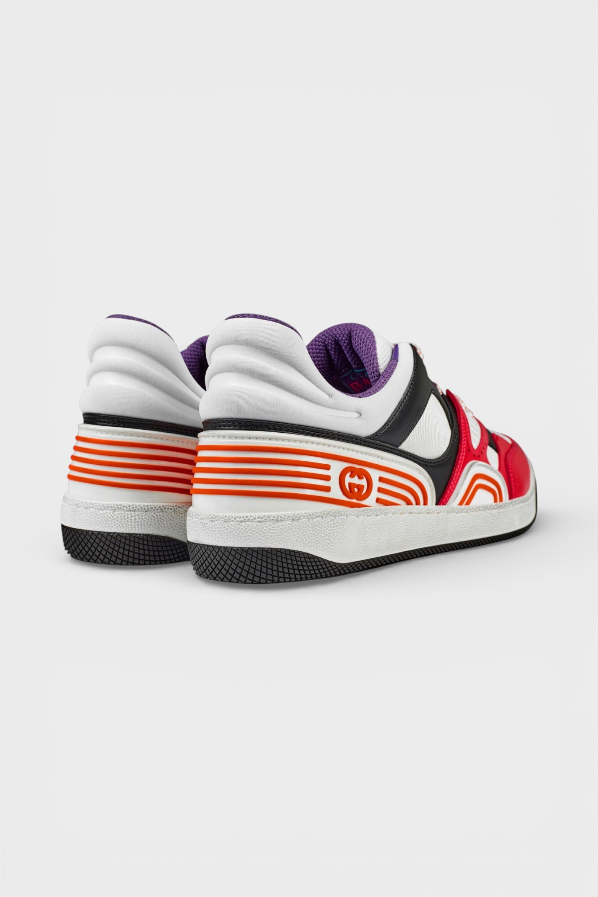 Gucci Basket Low Top Sneakers Red White