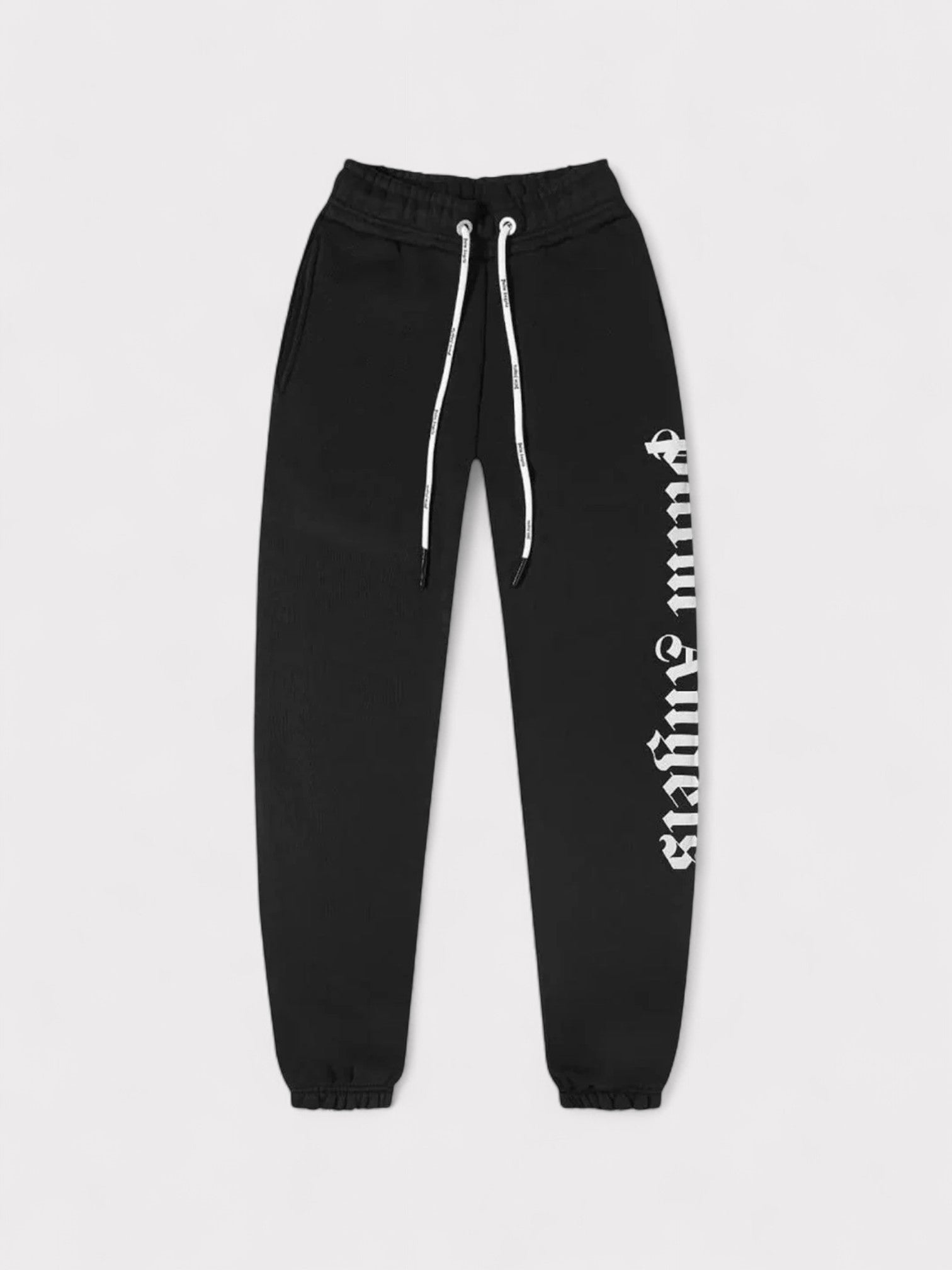 Palm Angels Logo Print Sweat Pants Black