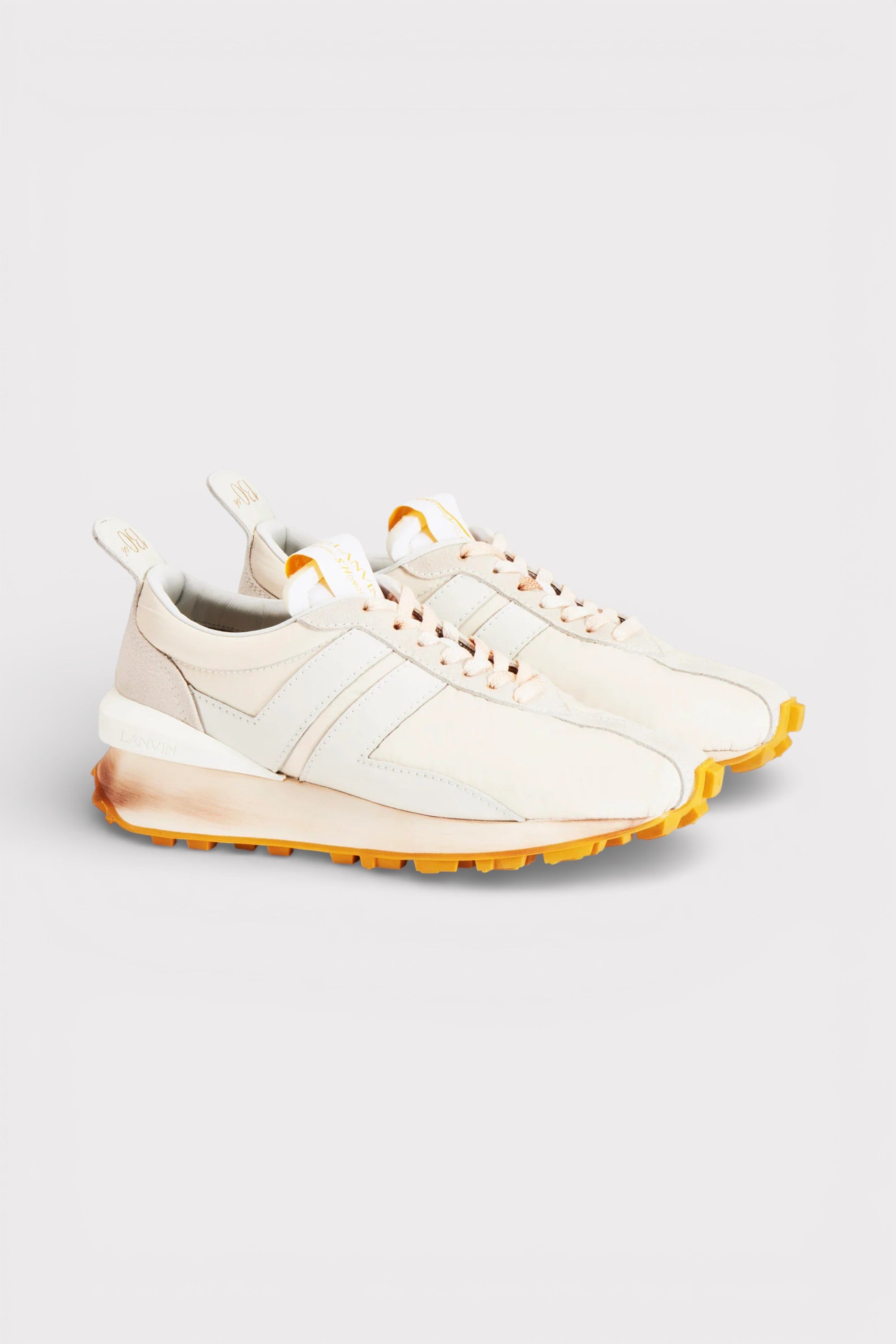 Lanvin Nylon Bumper Sneaker 130th Anniversary Beige