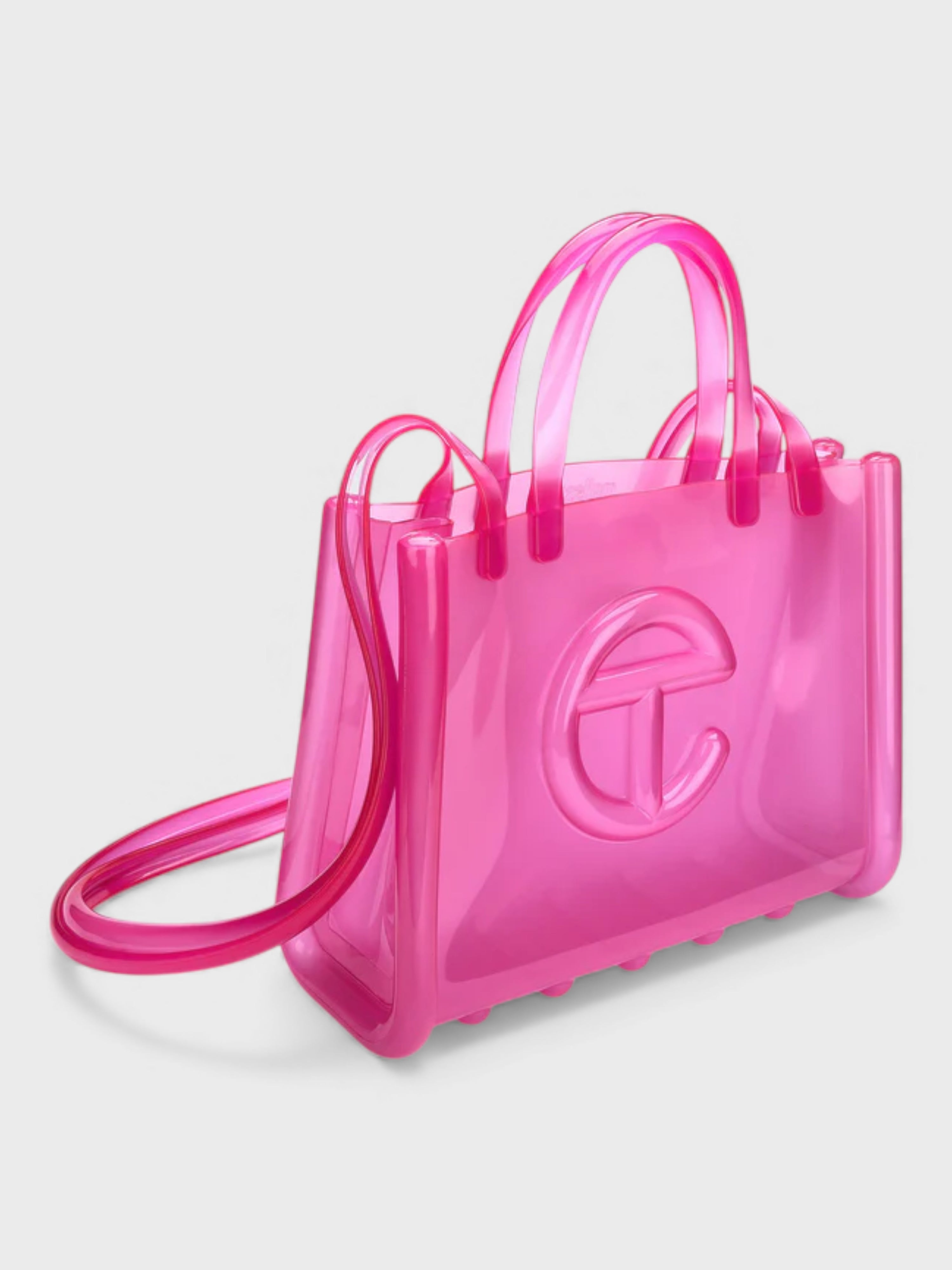 Telfar X Mellisa Medium Jelly Shopper Pink