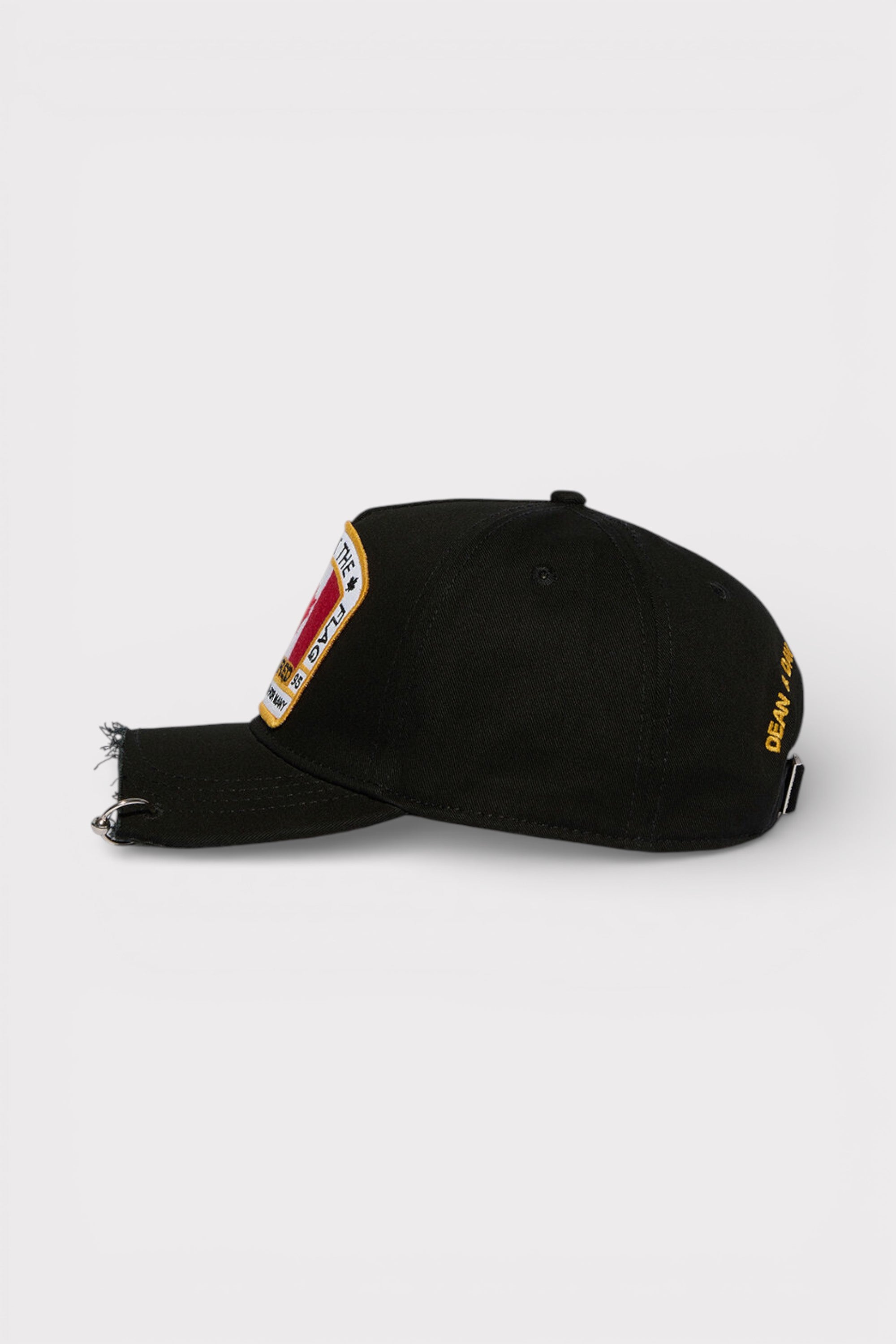 Dsquared2 Canadian Flag Baseball Cut Cap Black