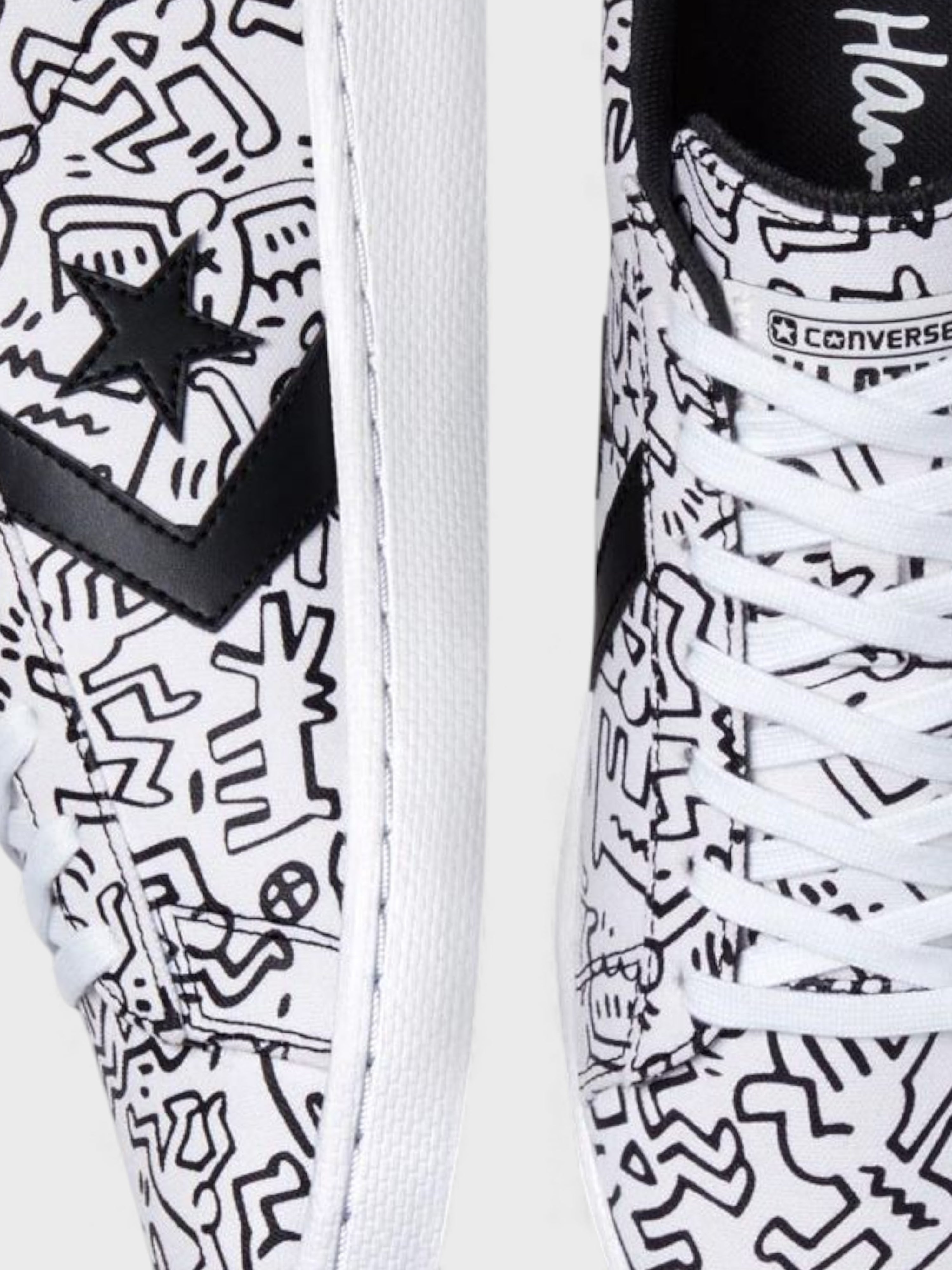 Converse x Keith Haring Pro Leather Low White Black